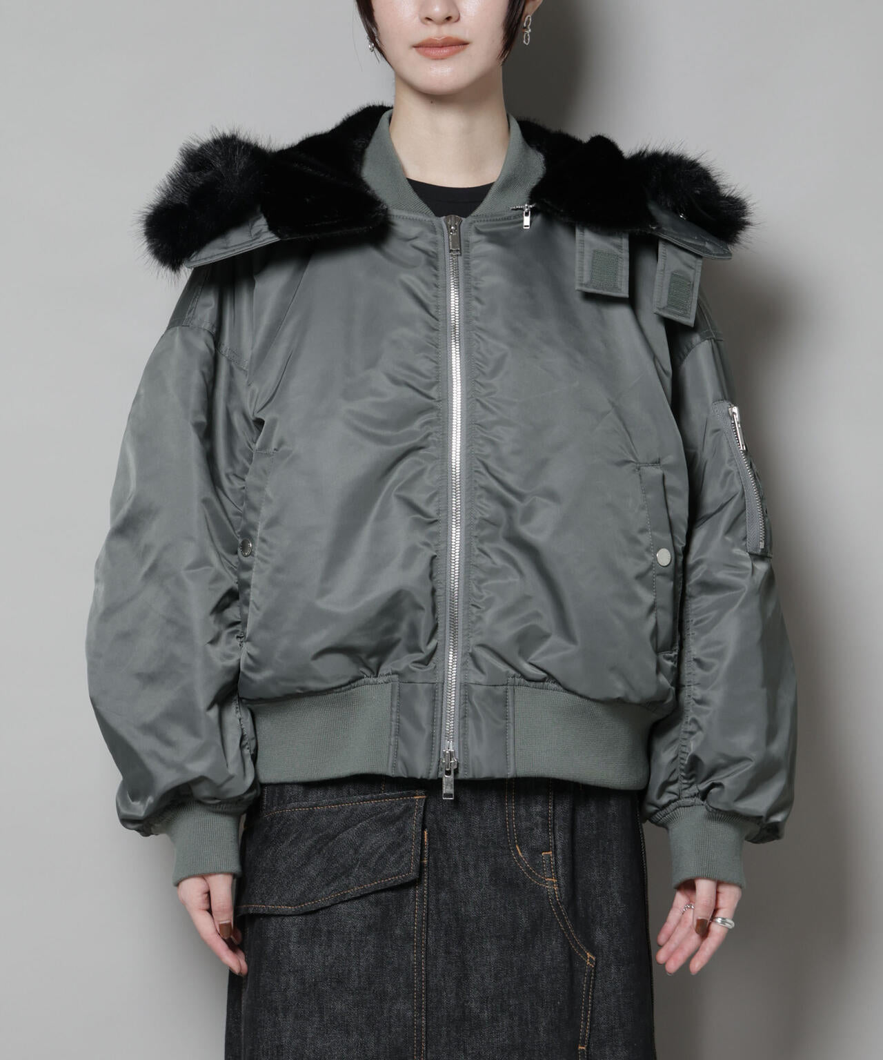 upper hights/THE U-2 HOODIE　ARMY 6715212009