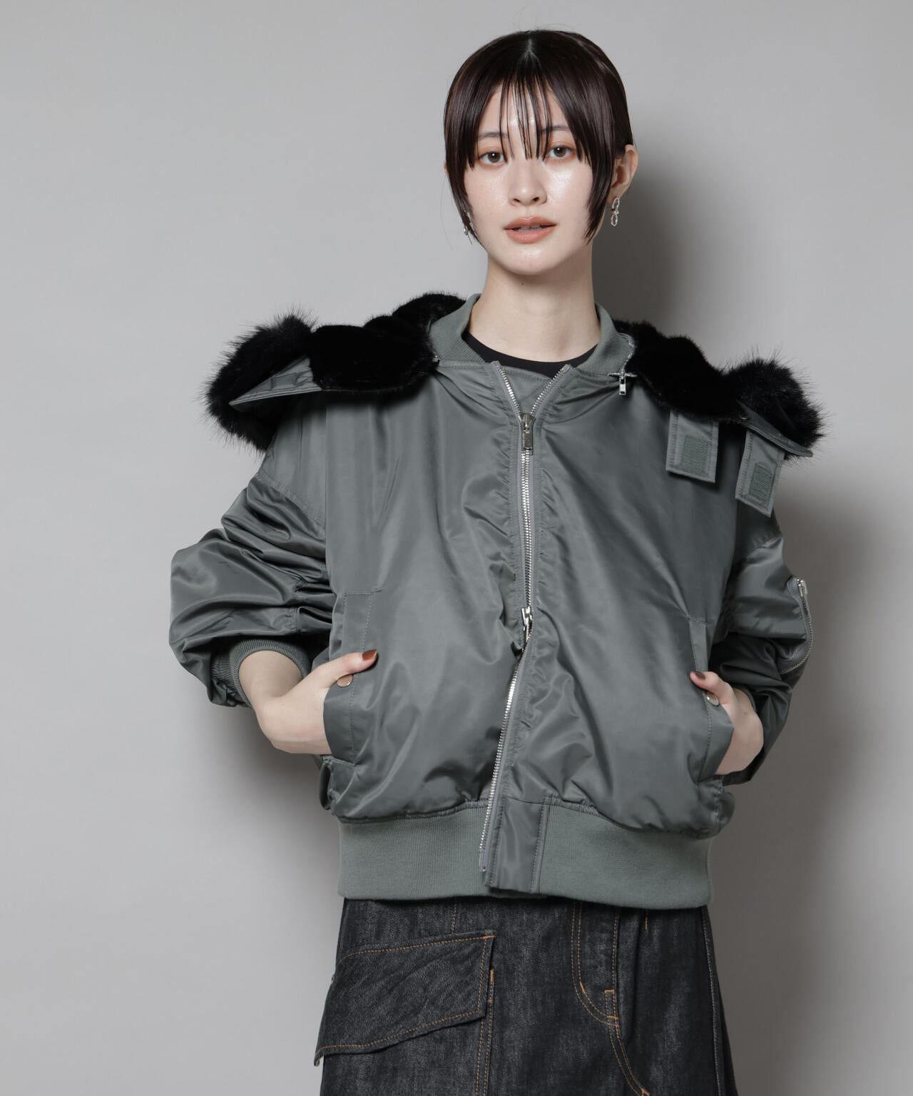 upper hights/THE U-2 HOODIE　ARMY 6715212009