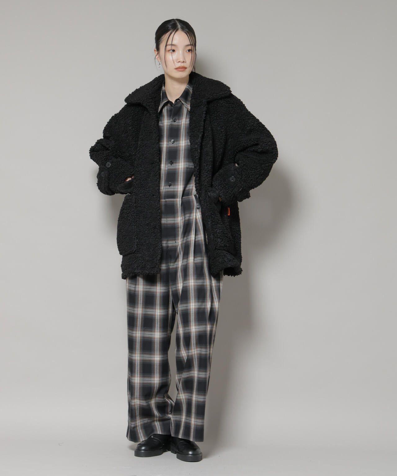 ナノユニバース（NANO universe）/UNIVERSAL OVERALL／BOA HALF COAT UNIVERSAL OVERALL / BOA HALF COAT