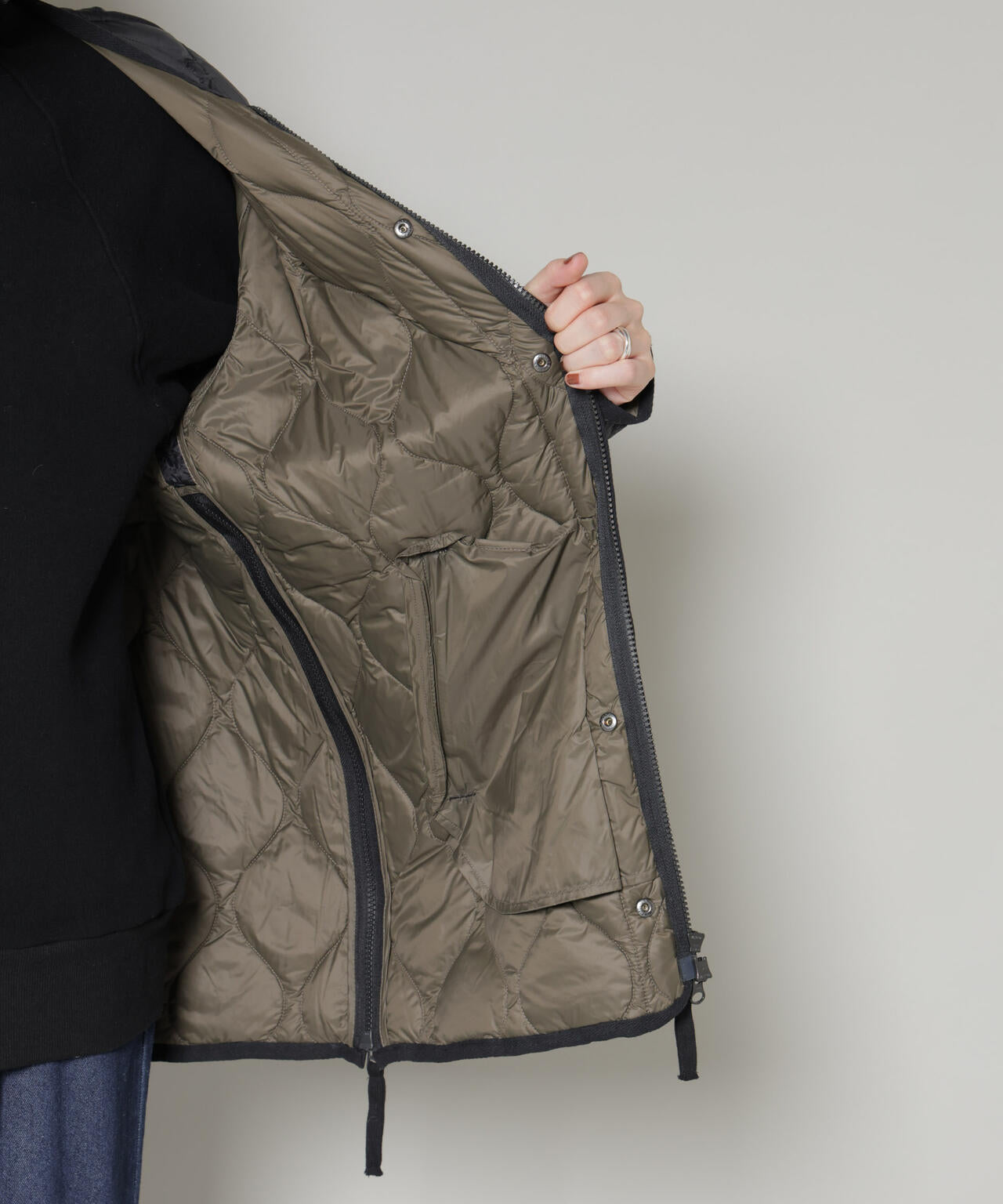 TAION/ミリタリーM65ライナーWジップダウンジャケット 6715214010