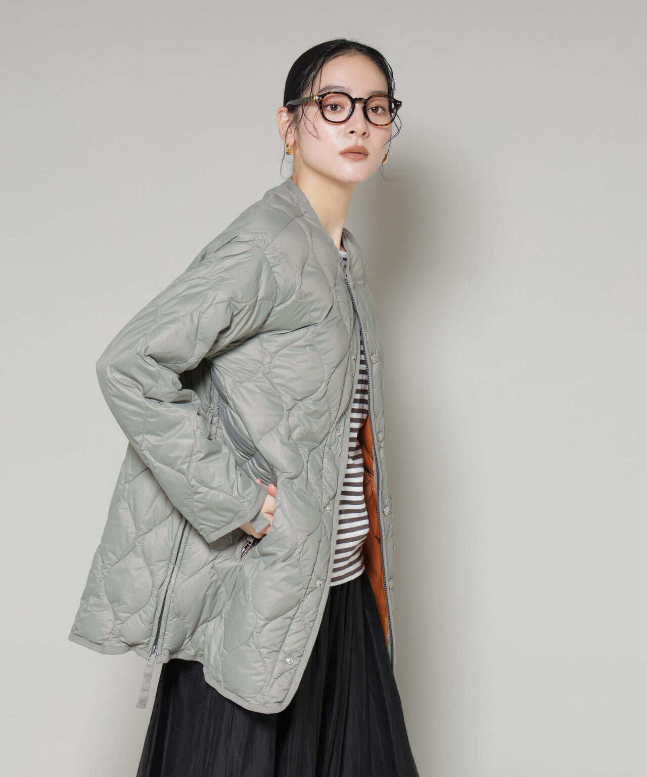 TAION/ミリタリーM65ライナーWジップダウンジャケット 6715214010