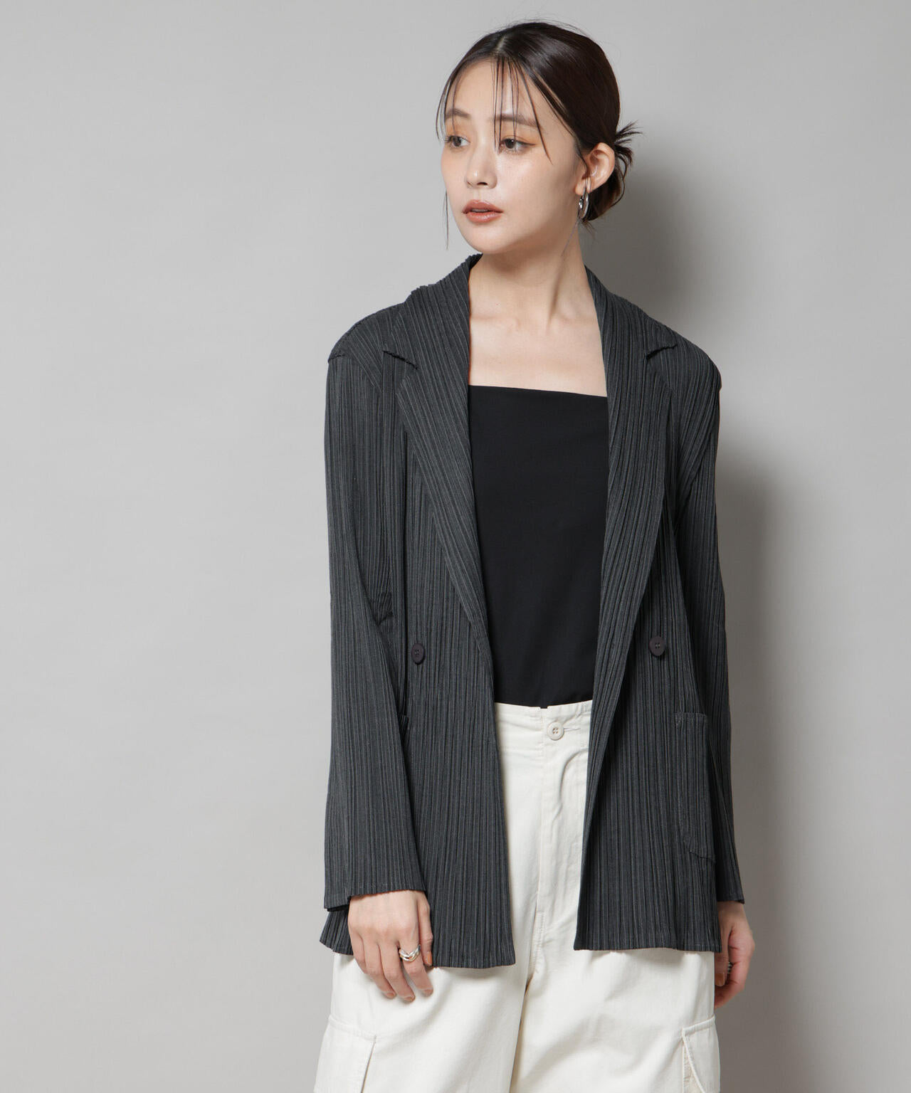 Gongdid Design/Double breasted pleated suit(セットアップ可)