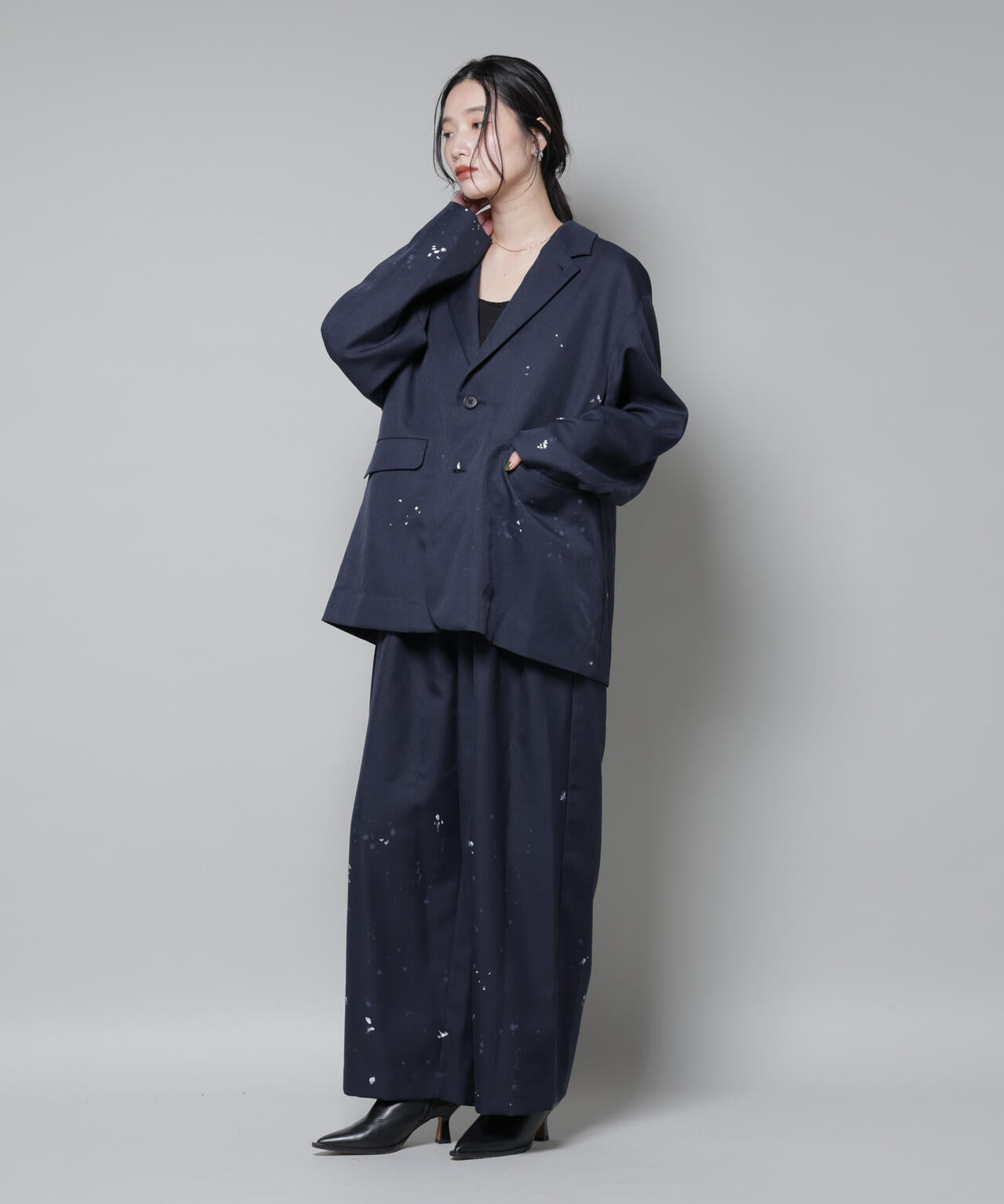 ジャケット・アウター RhodolirioN / Oversized Jacket RhodolirioN / Oversized Jacket - Twill Paint ( セットアップ 可 )