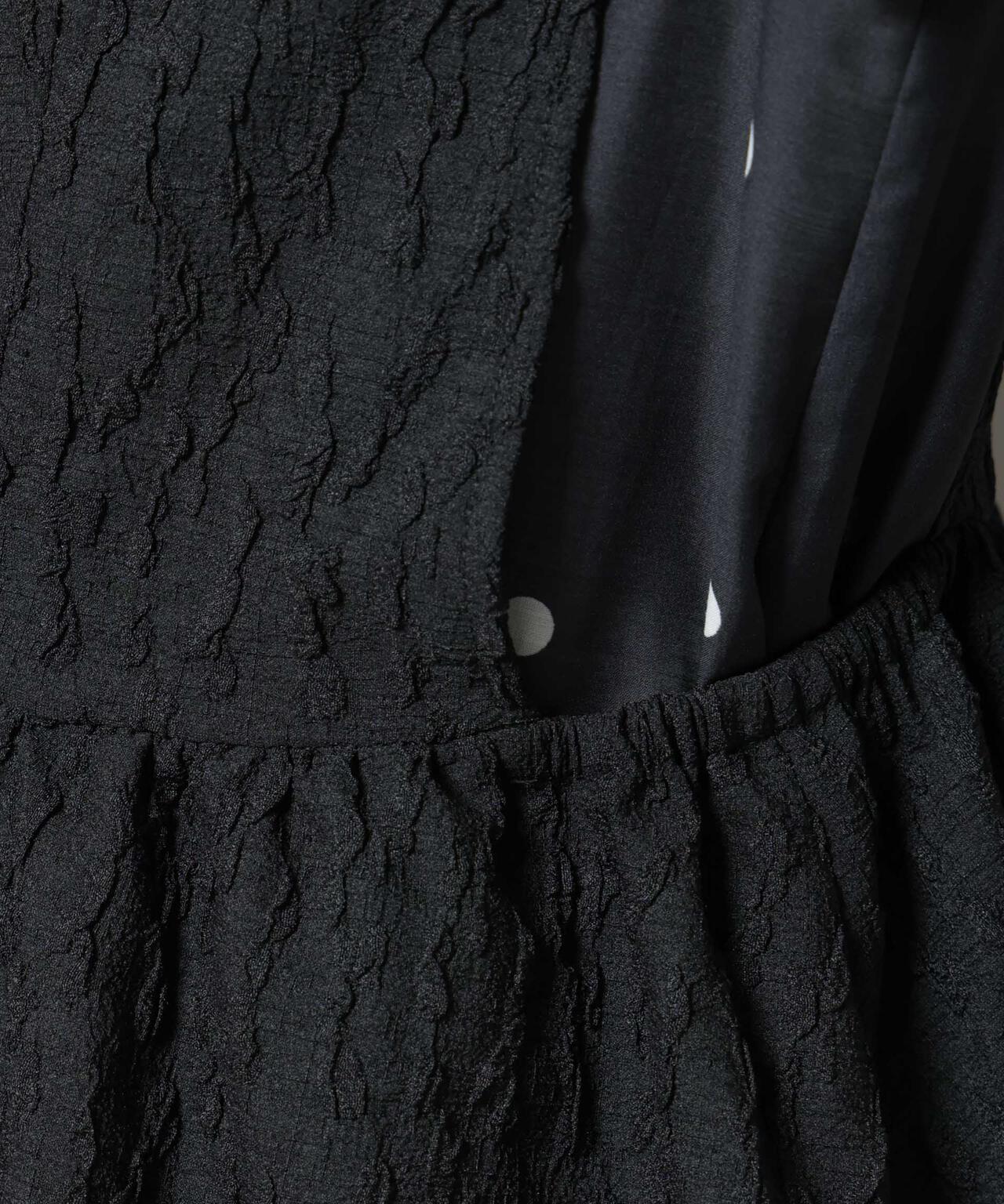 troisiemechaco/PUFFY JACQUARD　ジレ 6715216016
