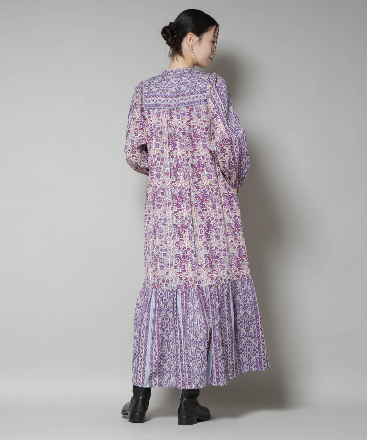 Sara mallika/FLOWER PRINT YOKE DRESS 6715219042