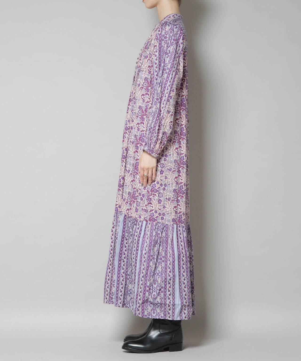 Sara mallika/FLOWER PRINT YOKE DRESS 6715219042