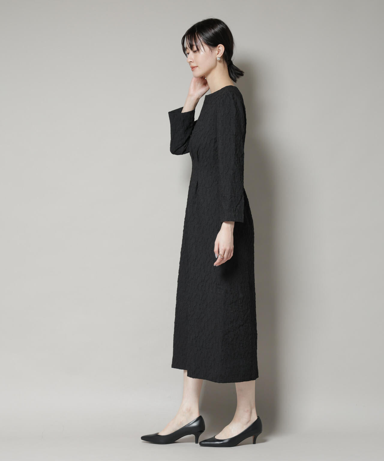 troisieme chaco/PUFFY JACQUARD　ワンピース 6715219055