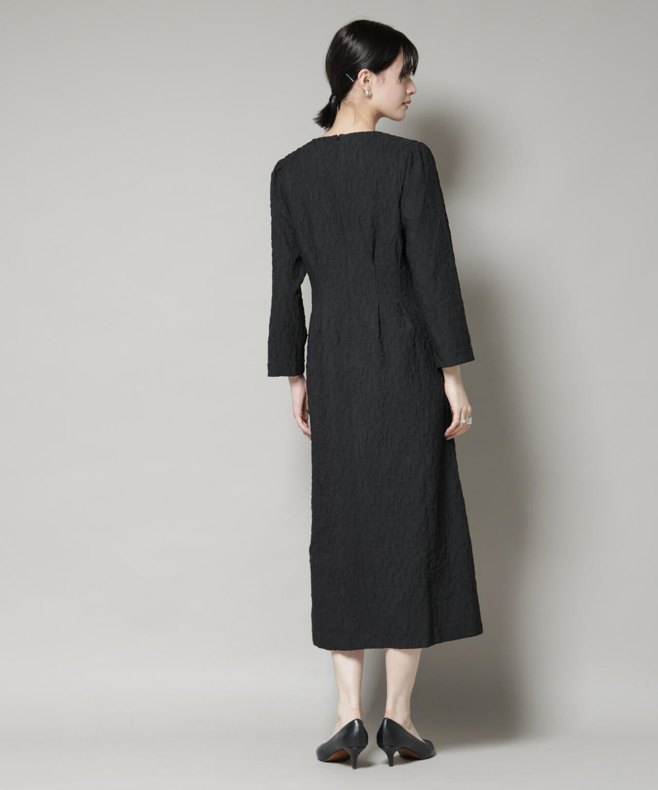 troisieme chaco/PUFFY JACQUARD　ワンピース 6715219055
