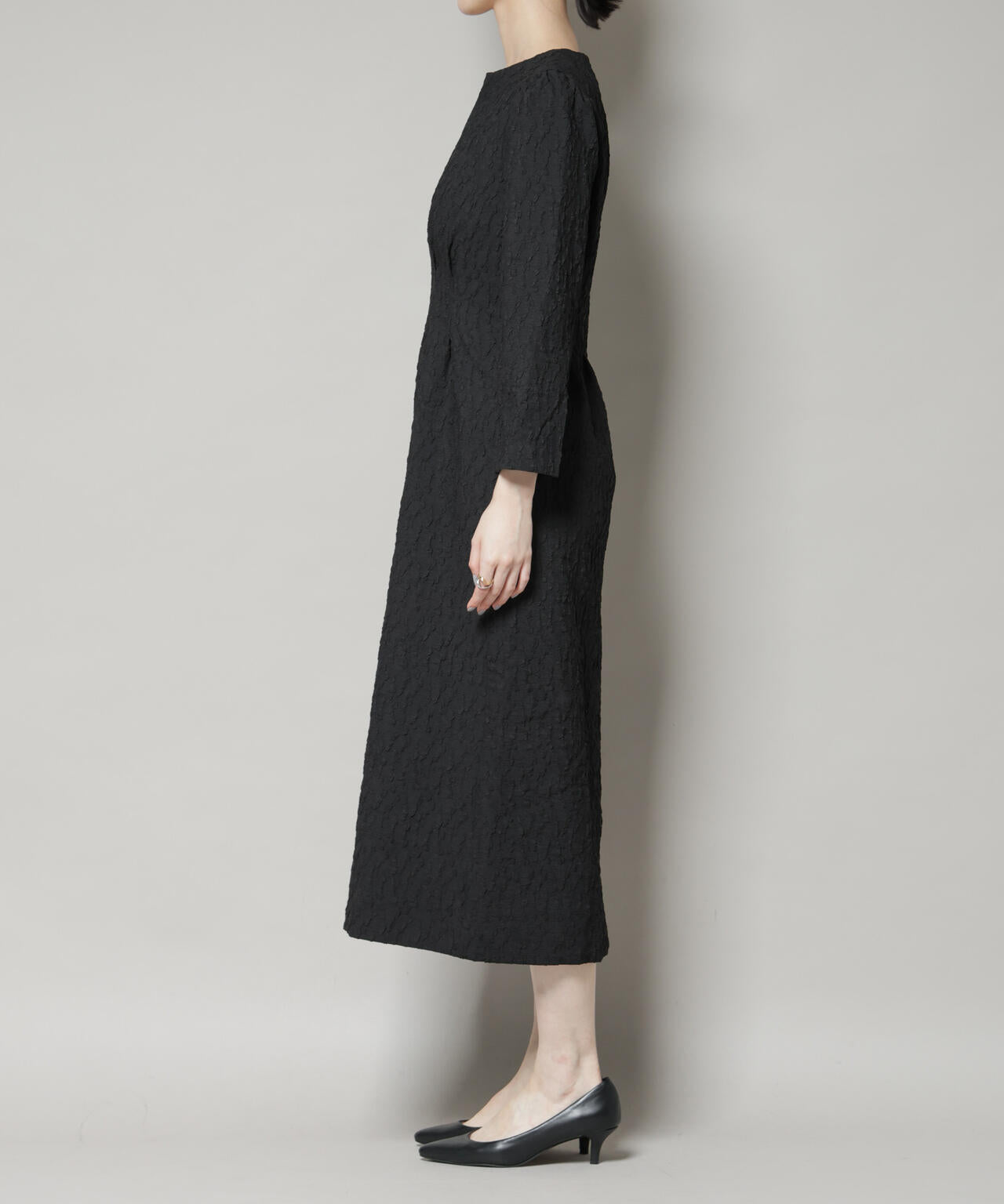 troisieme chaco/PUFFY JACQUARD　ワンピース 6715219055