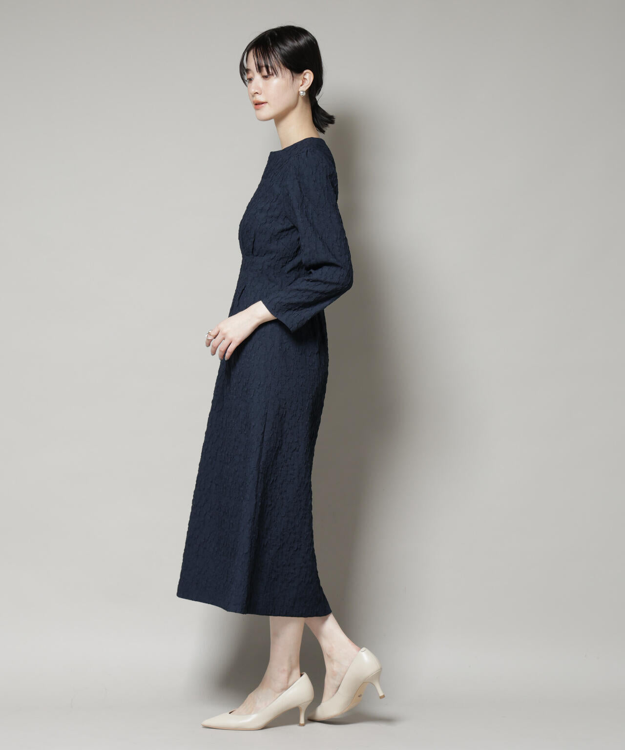 troisieme chaco/PUFFY JACQUARD　ワンピース 6715219055