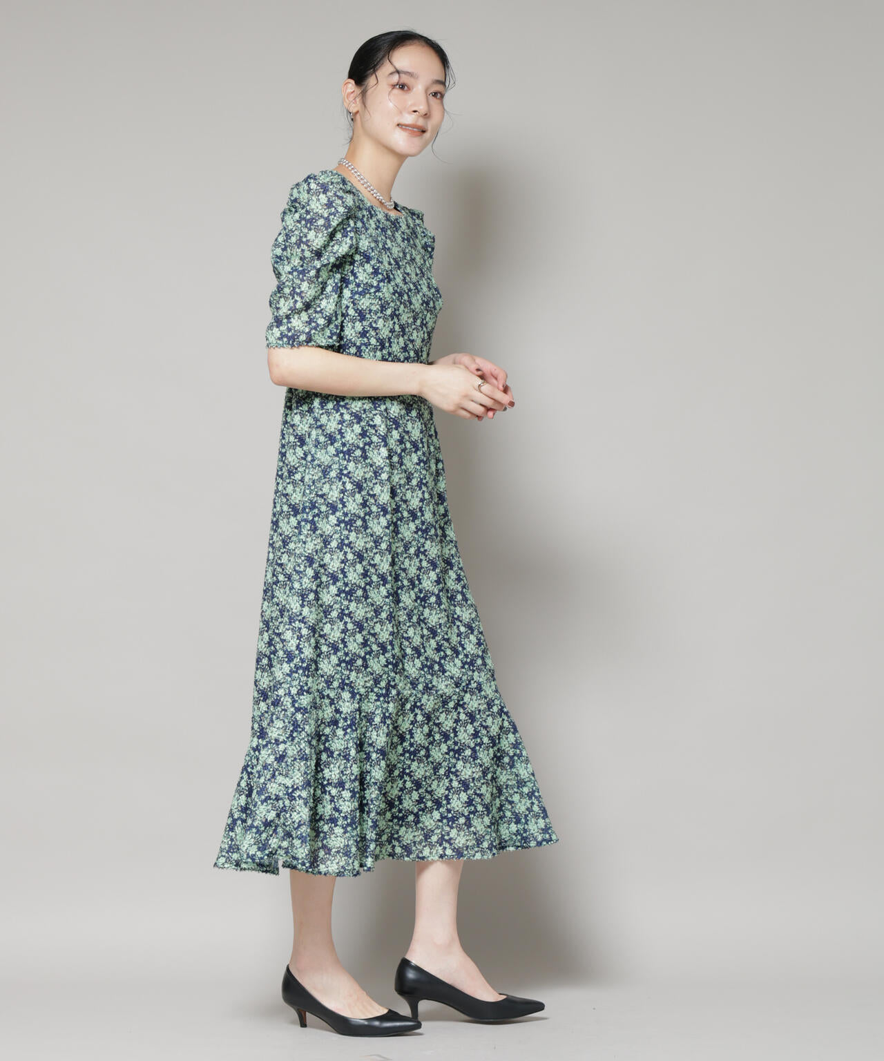 troisieme chaco/CUT JACQUARD PRINT ワンピース 6715219057