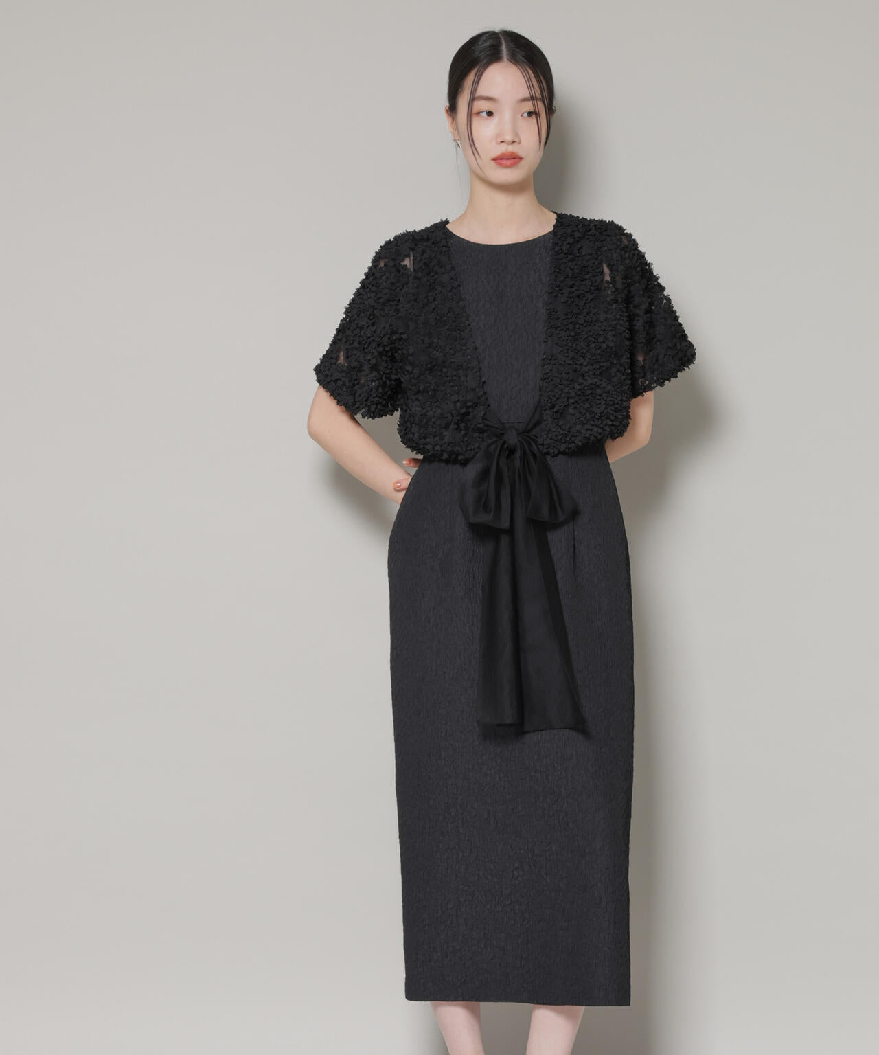 kaene/デザインリボンボレロセットドレス 6715219059