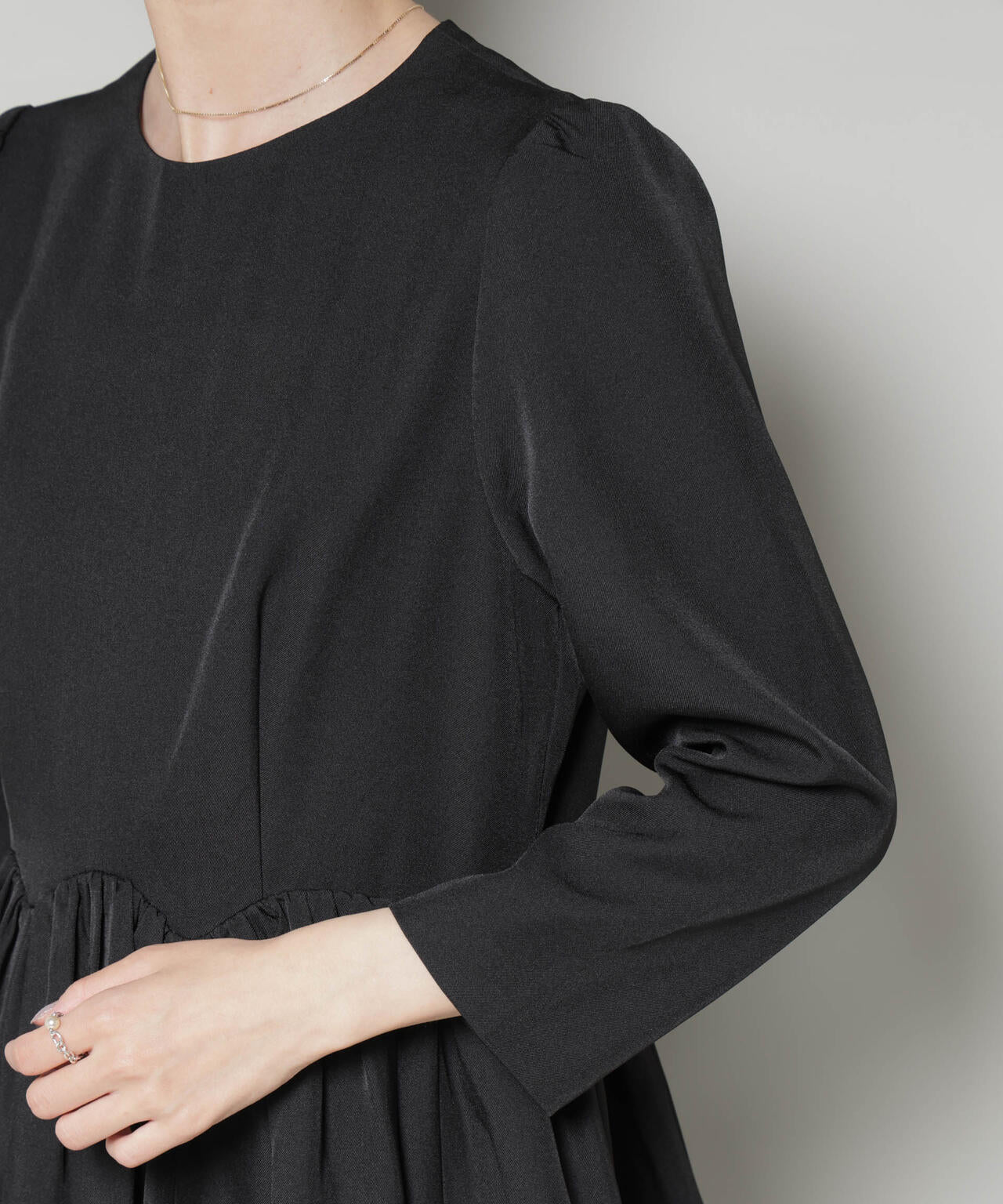 troisieme chaco / TWILL ペプラム トップス ( セットアップ 可 )