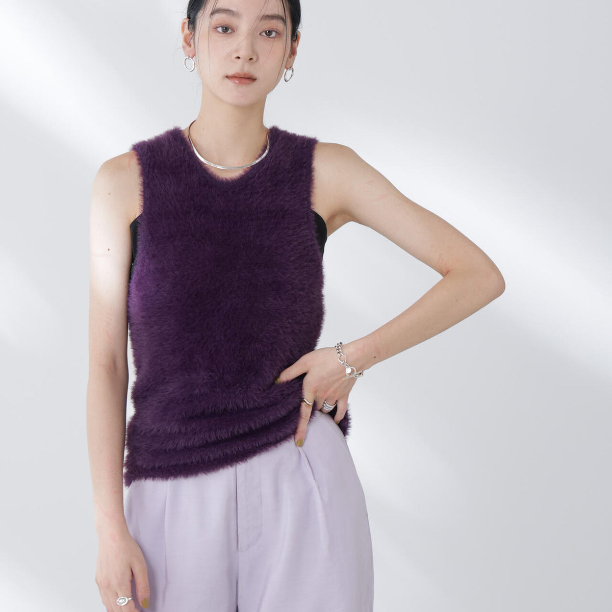 BAUM UND PFERDGARTEN / Furry Knit ベスト