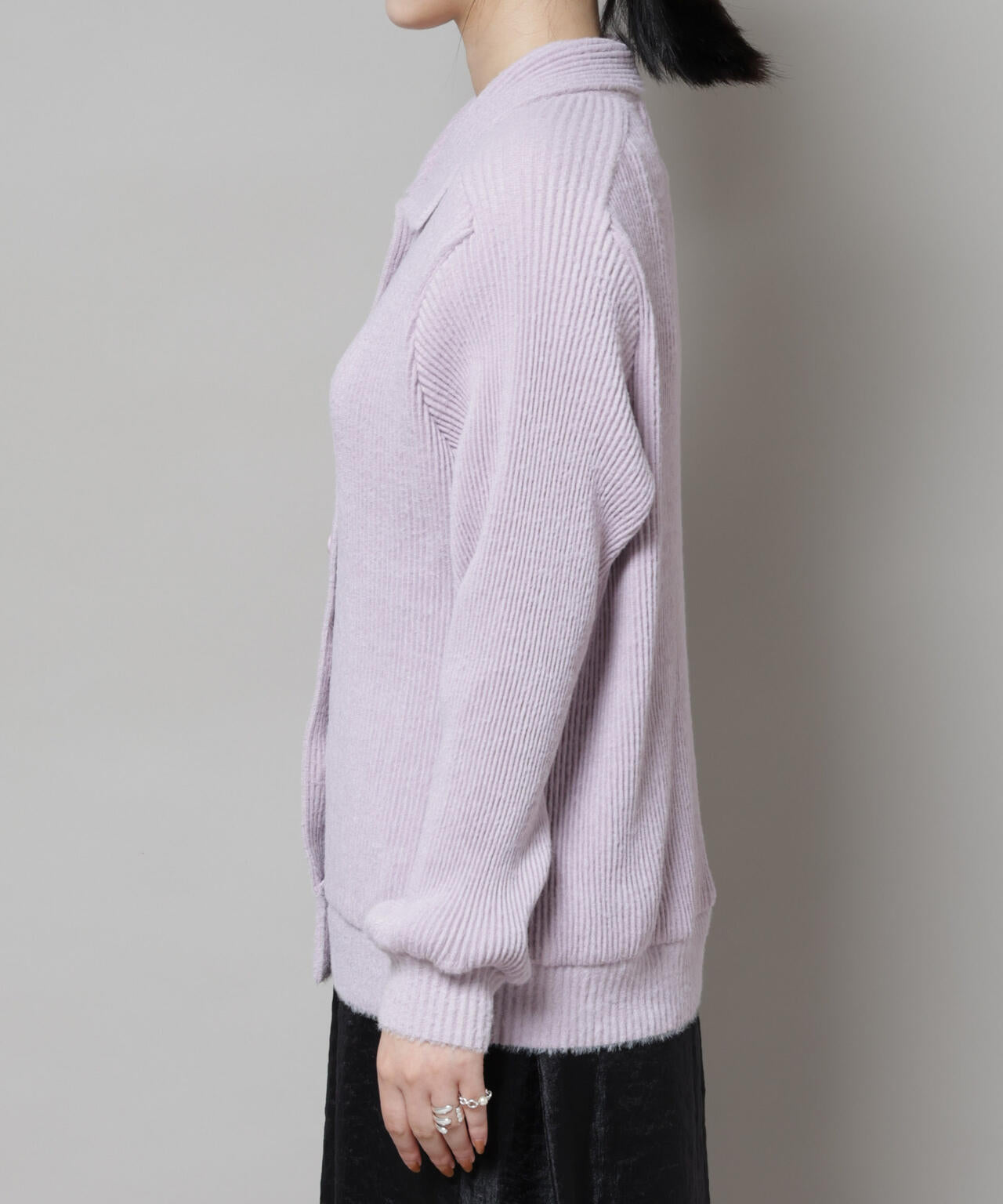 Gongdid Design/Knit pleated cardigan 6715222060