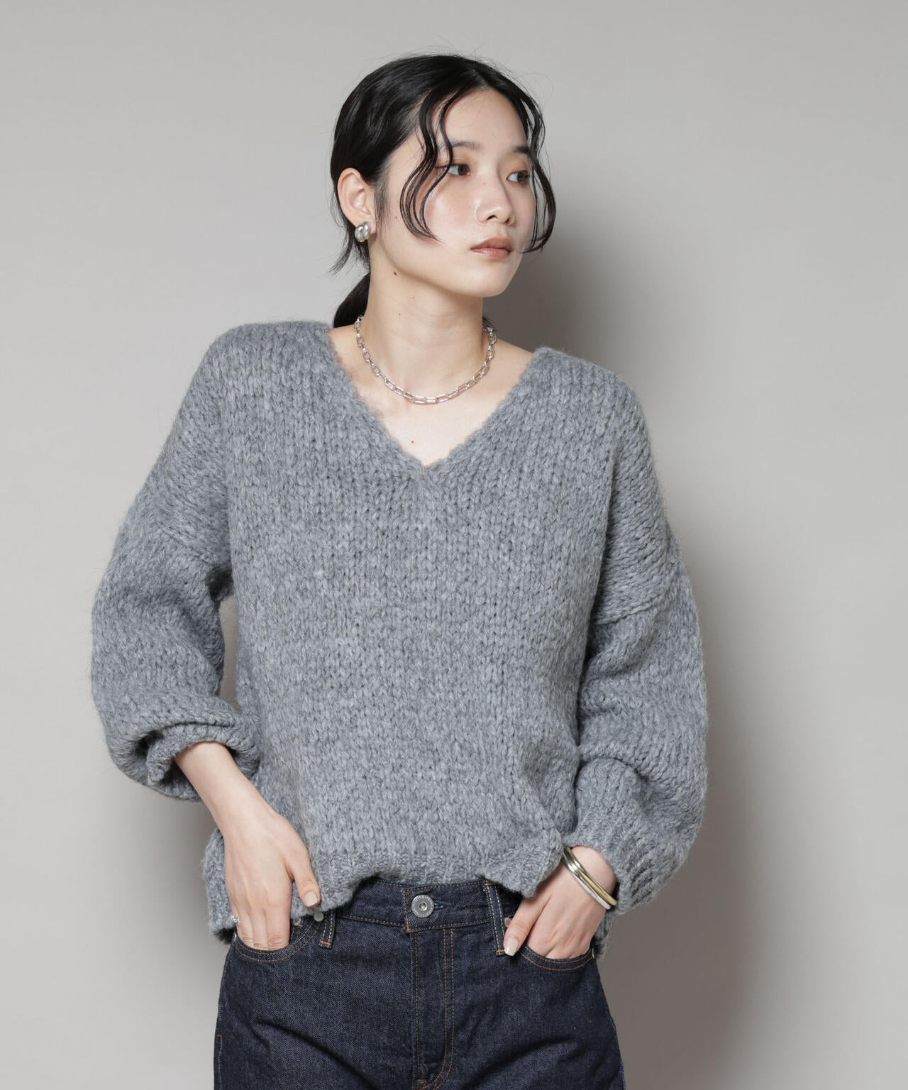 TRICOTS JEAN MARC/Vネックプルオーバー