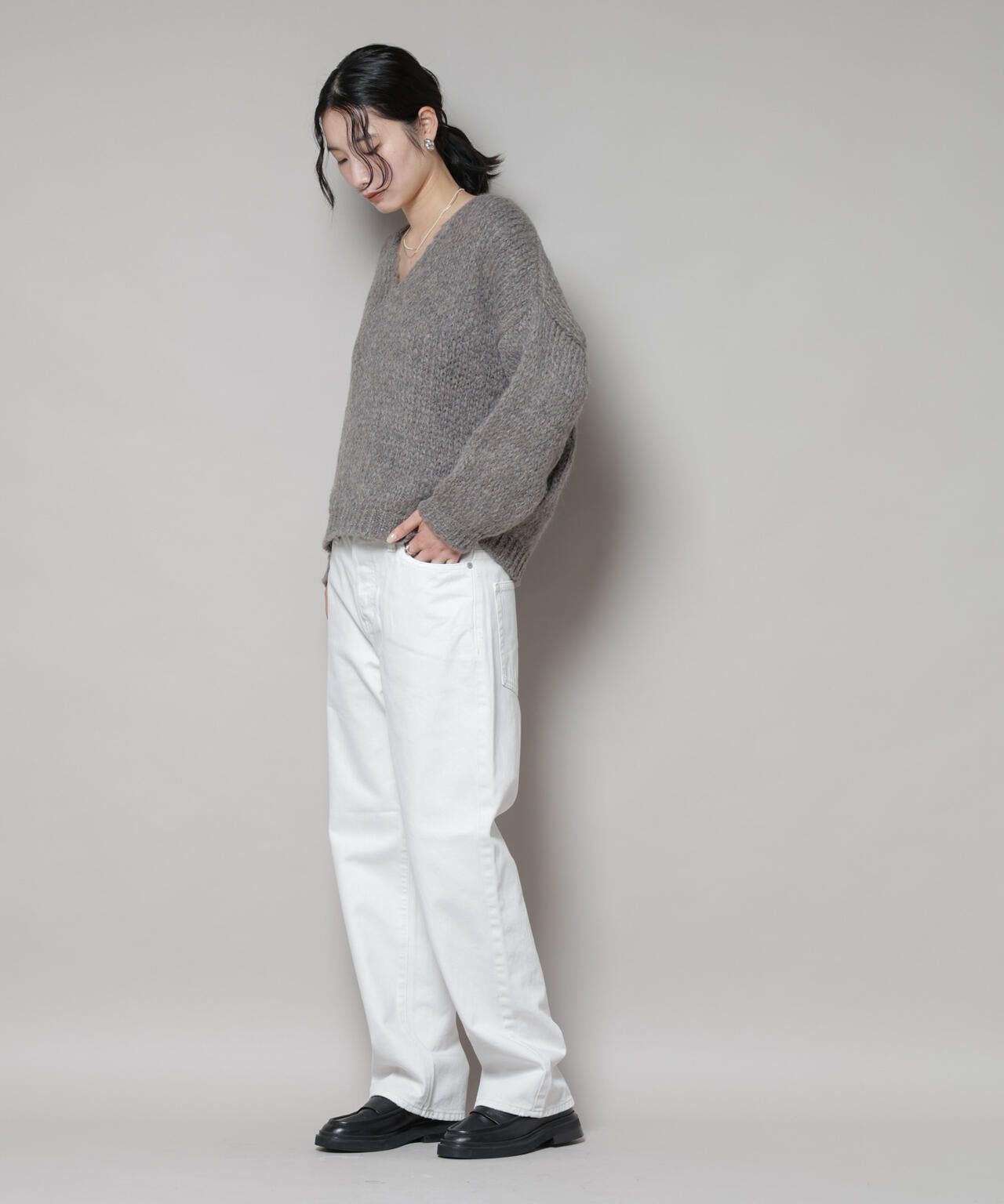 TRICOTS JEAN MARC/Vネックプルオーバー 6715222062