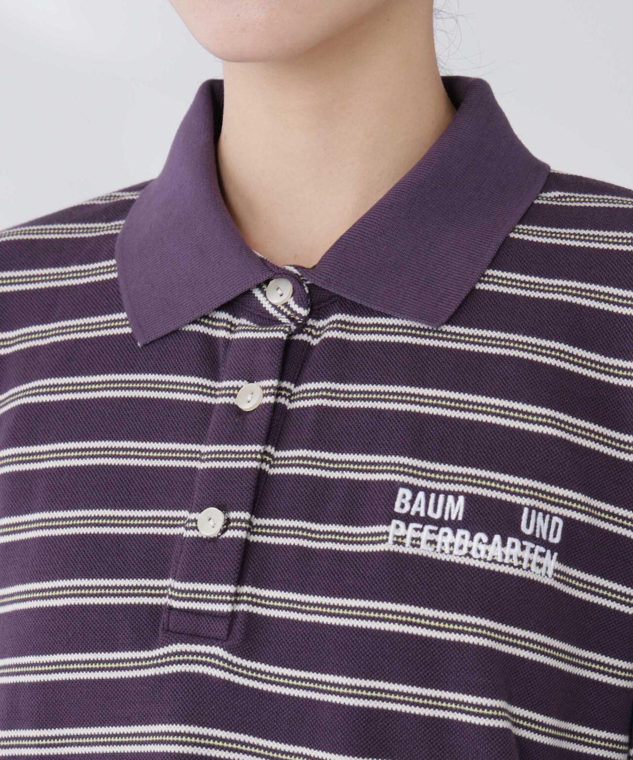 BAUM UND PFERDGARTEN/Cotton Pique 長袖ポロシャツ 6715223036