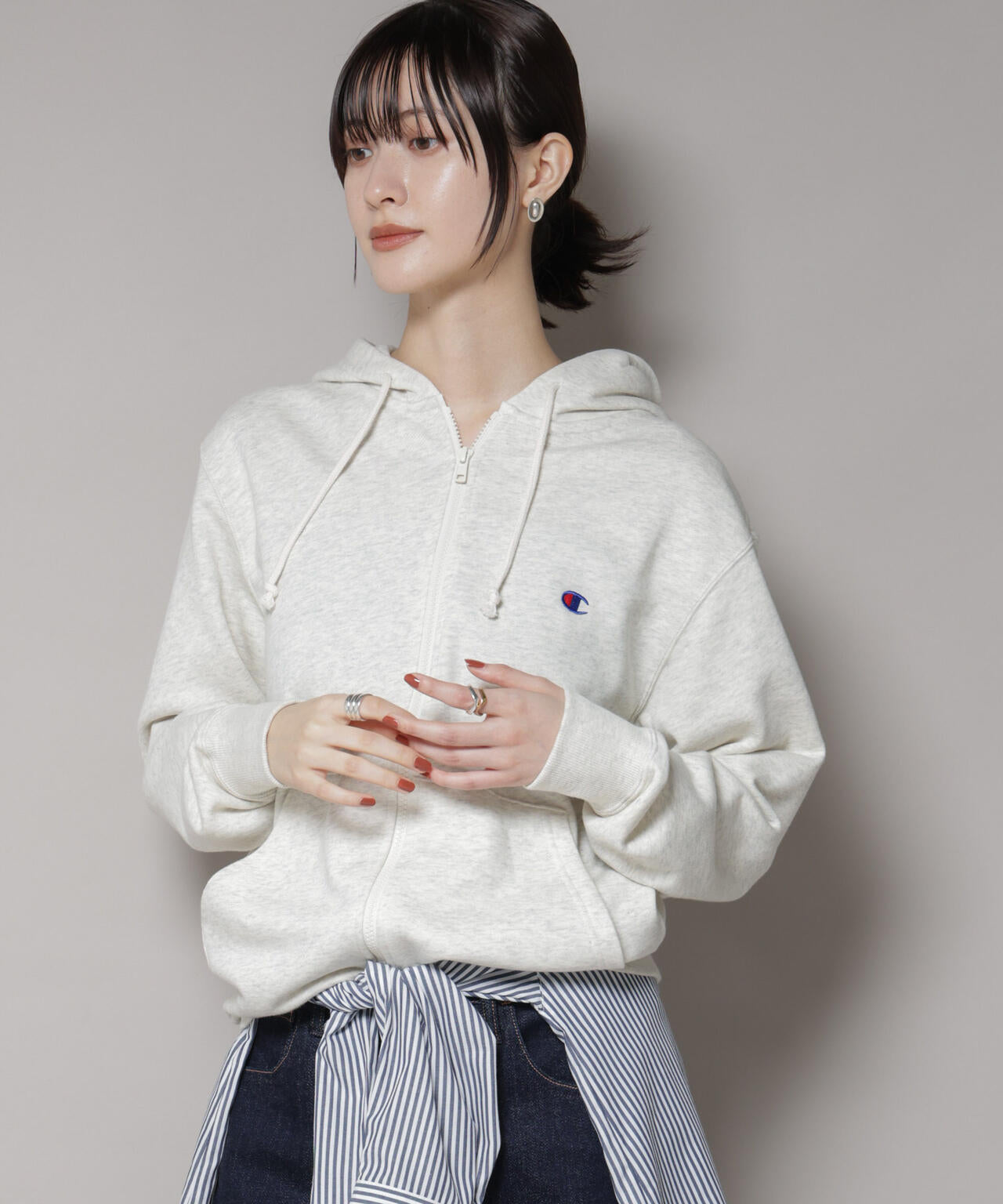 Champion/ZIP HOODED SWEATSHIRT 6715223038