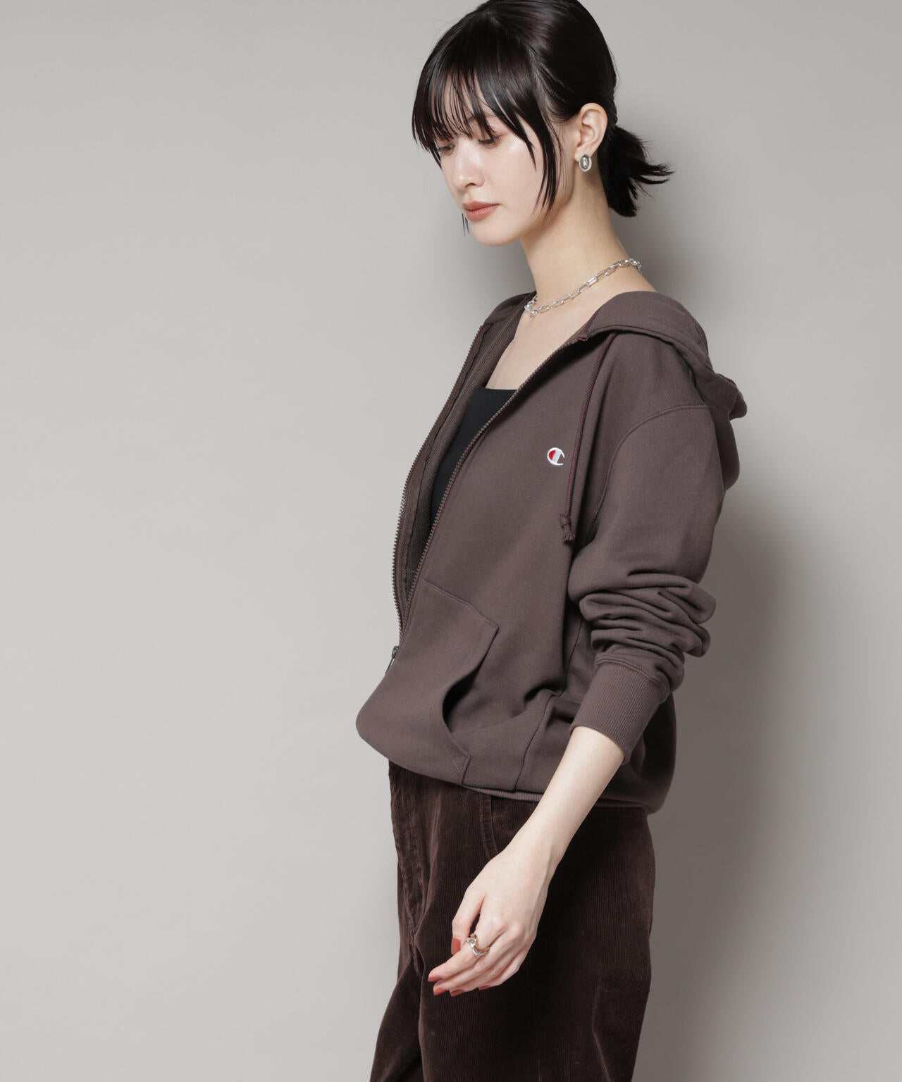 Champion/ZIP HOODED SWEATSHIRT 6715223038