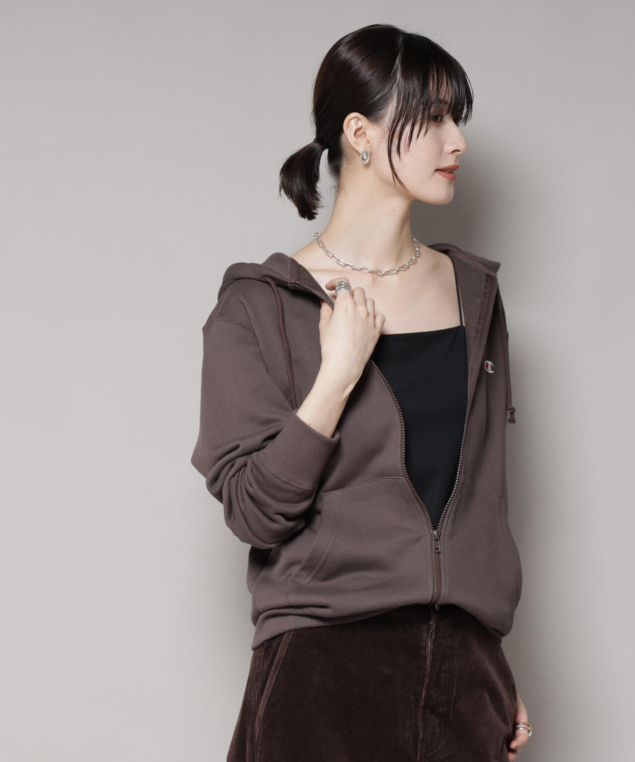 Champion/ZIP HOODED SWEATSHIRT 6715223038