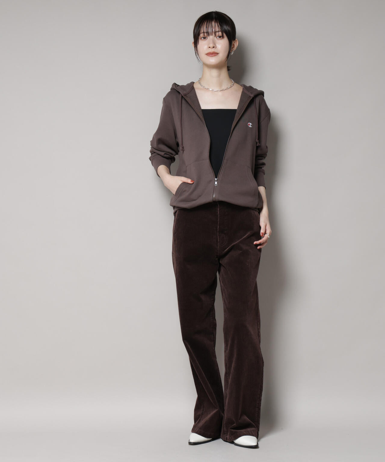 Champion/ZIP HOODED SWEATSHIRT 6715223038