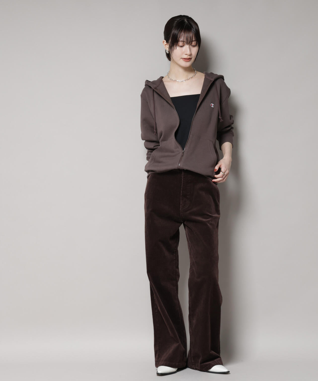 Champion/ZIP HOODED SWEATSHIRT 6715223038