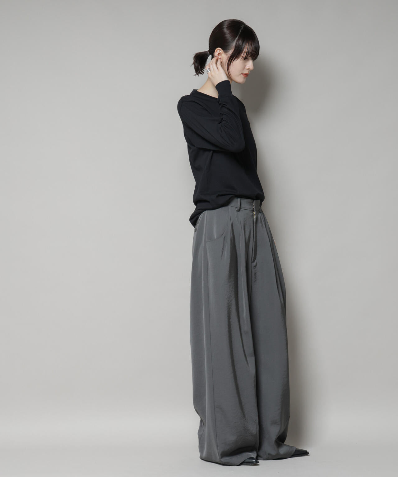 Hanes/2P Japan Fit クルーネックロングスリーブＴシャツ 6715223046