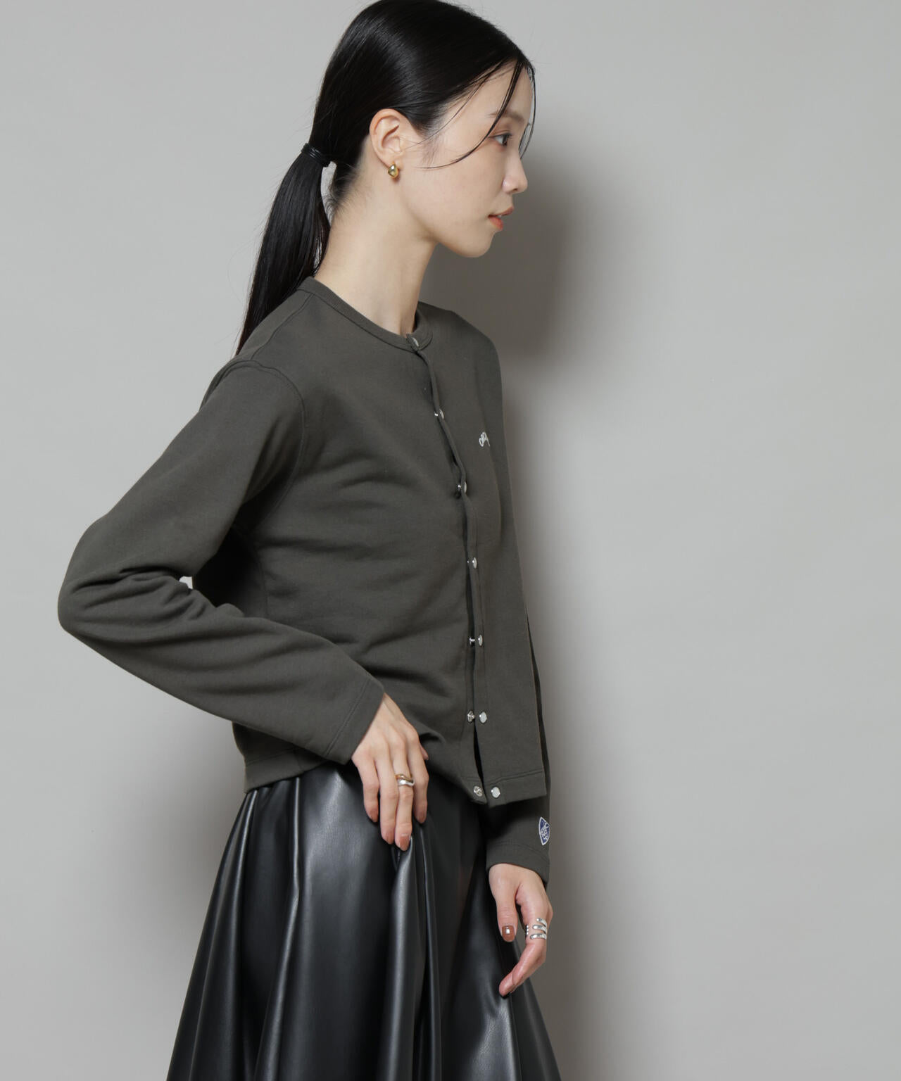 トップス ORCIVAL KNIT CREW NECK CARDIGAN ORCIVAL / CREW NECK CARDIGAN