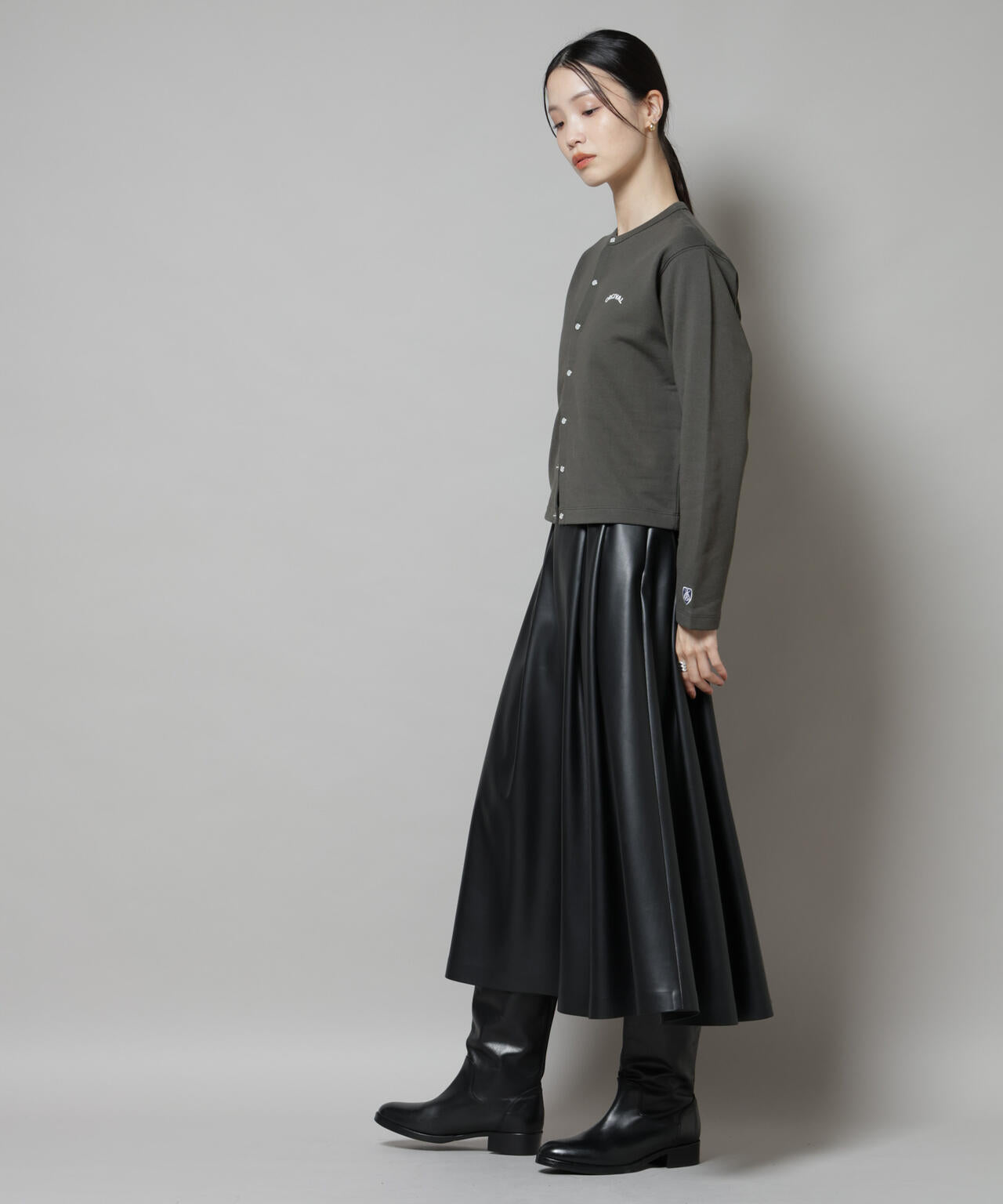 ORCIVAL / CREW NECK CARDIGAN