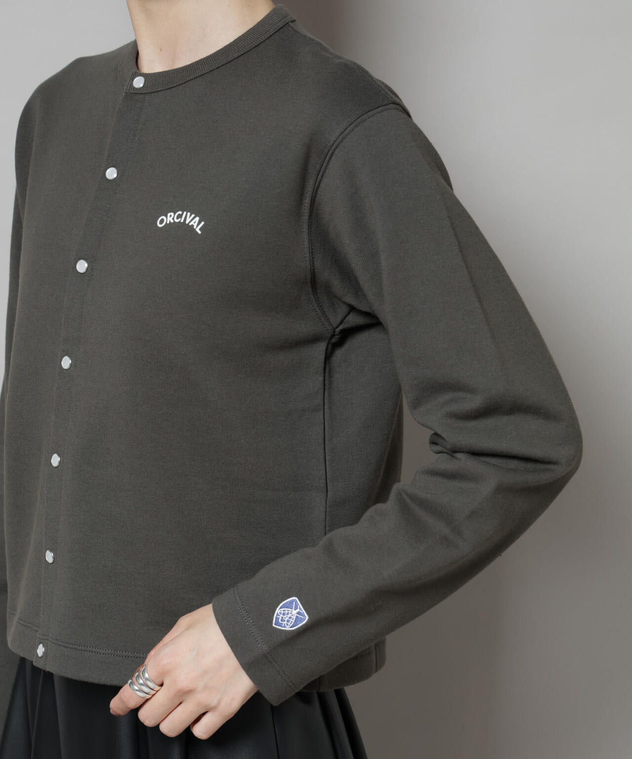 ORCIVAL / CREW NECK CARDIGAN