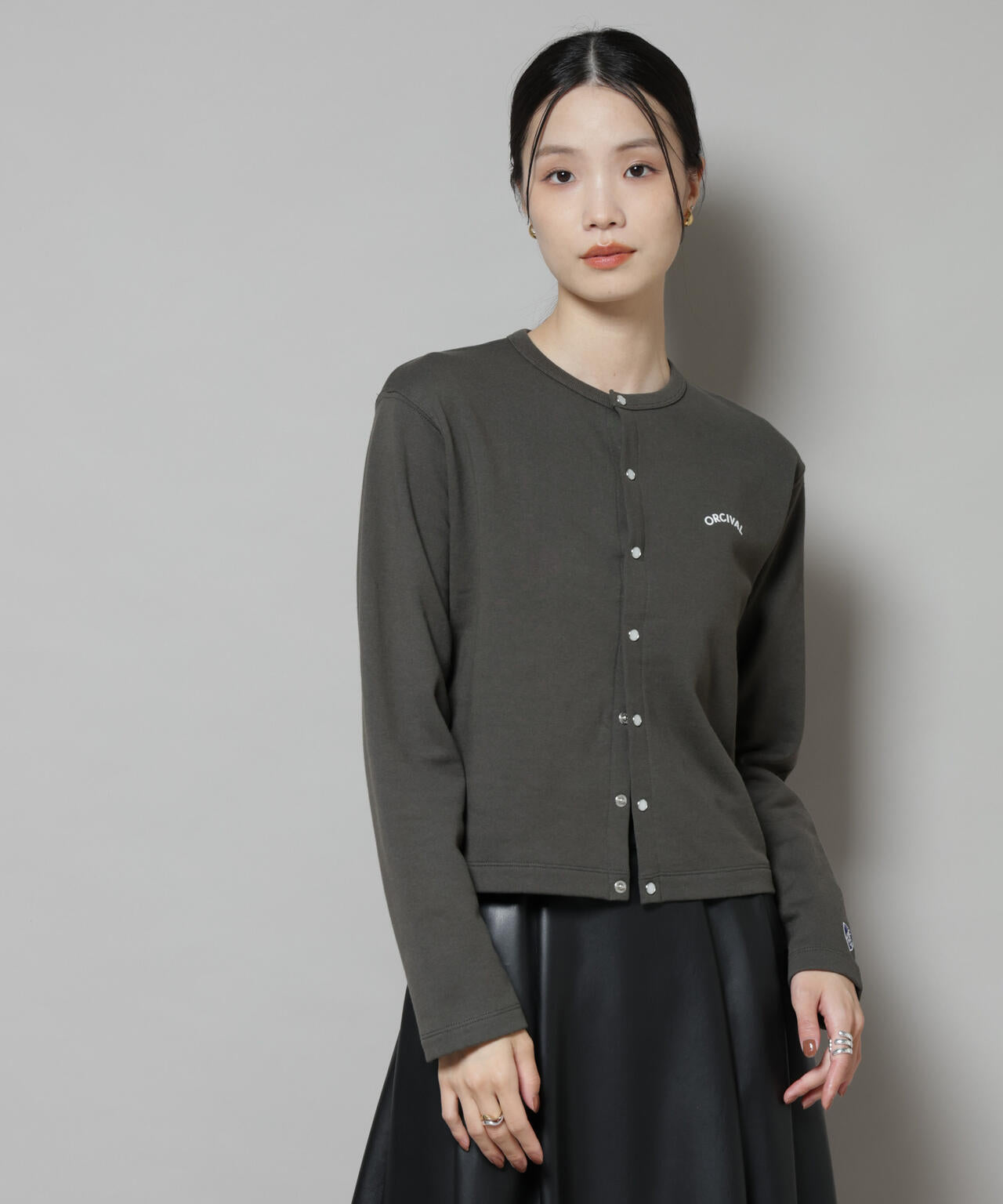ORCIVAL / CREW NECK CARDIGAN