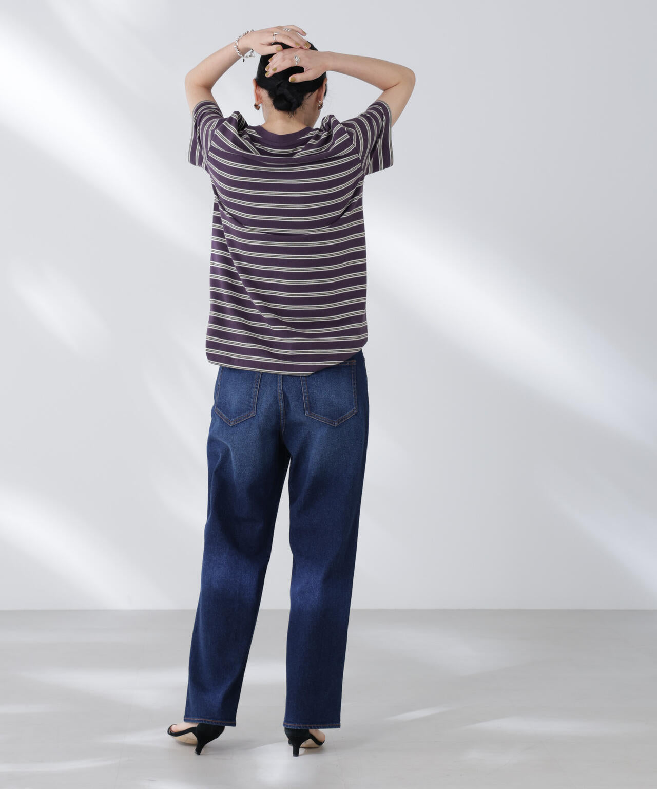 BAUM UND PFERDGARTEN 花柄 半袖シャツ 36 Baum und Pferdgarten / Soft Denim シャツ