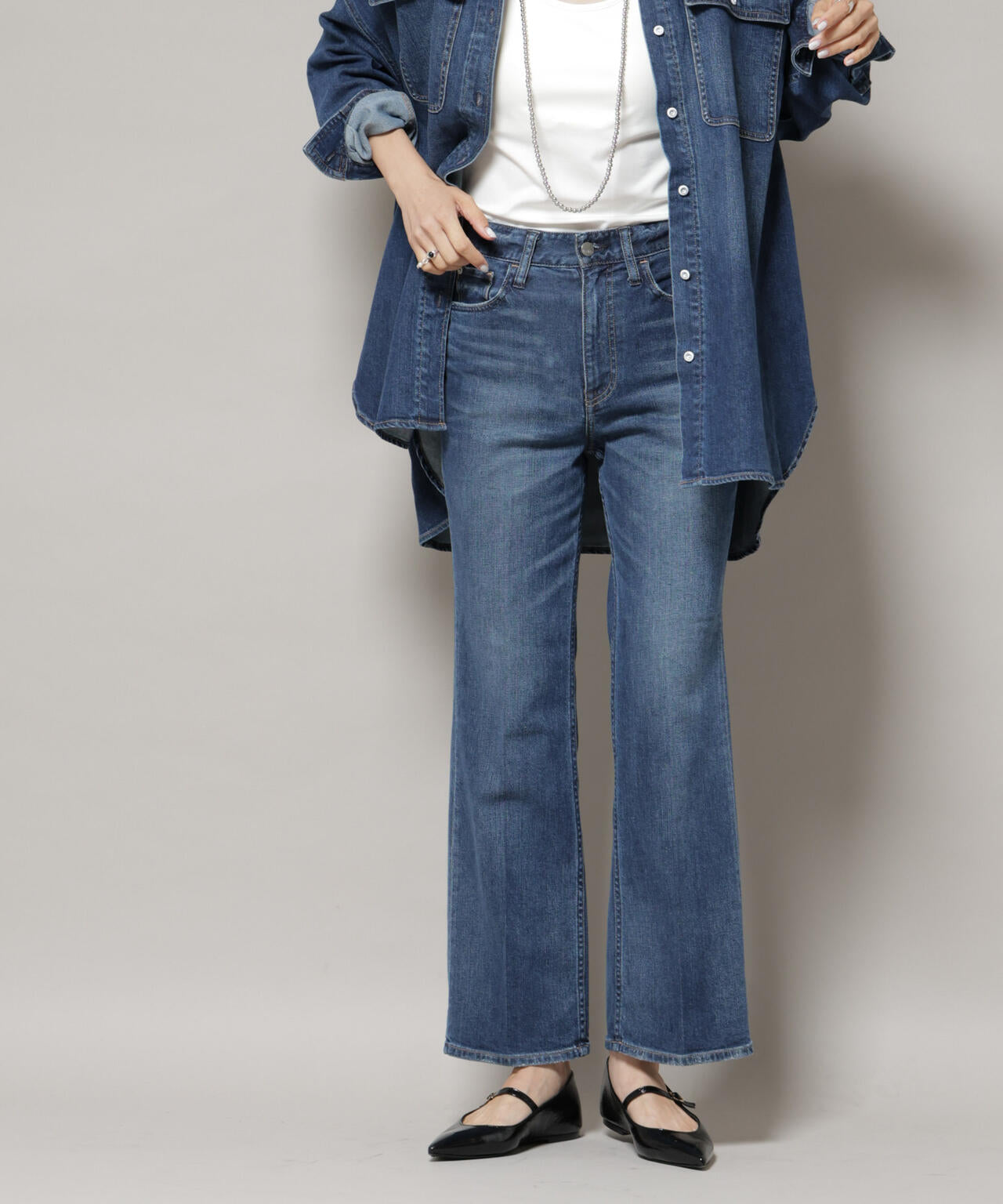 Healthy DENIM/Lotus フレアデニム