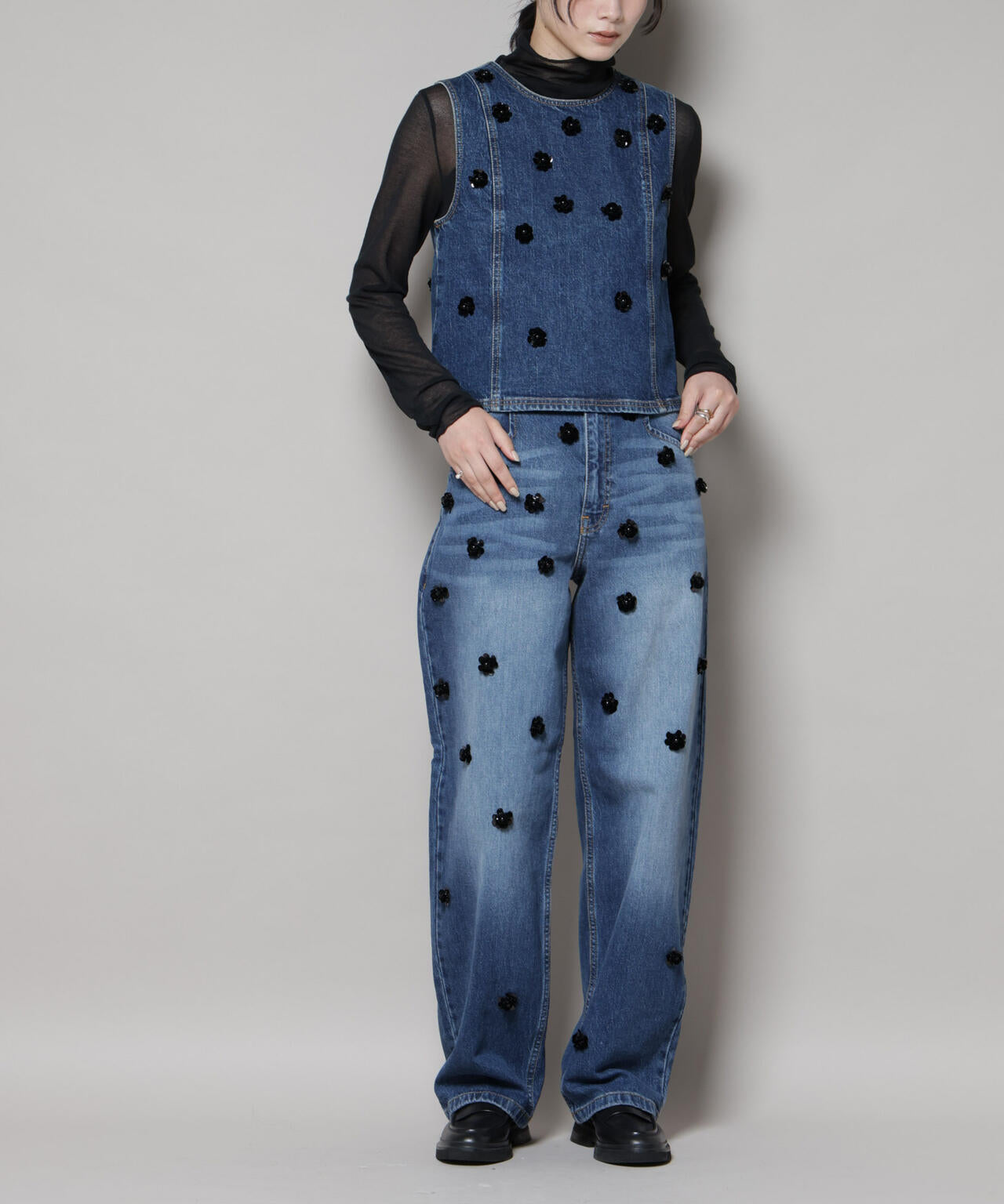 BAUM UND PFERDGARTEN/Fancy Denim パンツ(セットアップ可) 6715227046