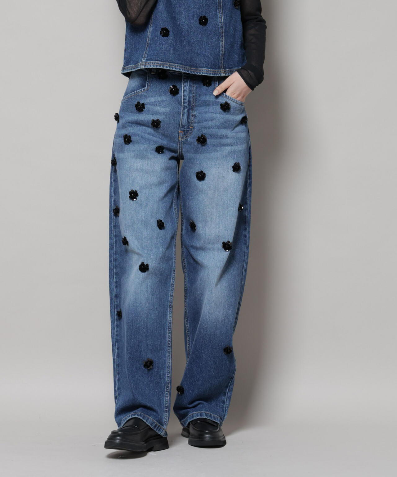 BAUM UND PFERDGARTEN/Fancy Denim パンツ(セットアップ可)