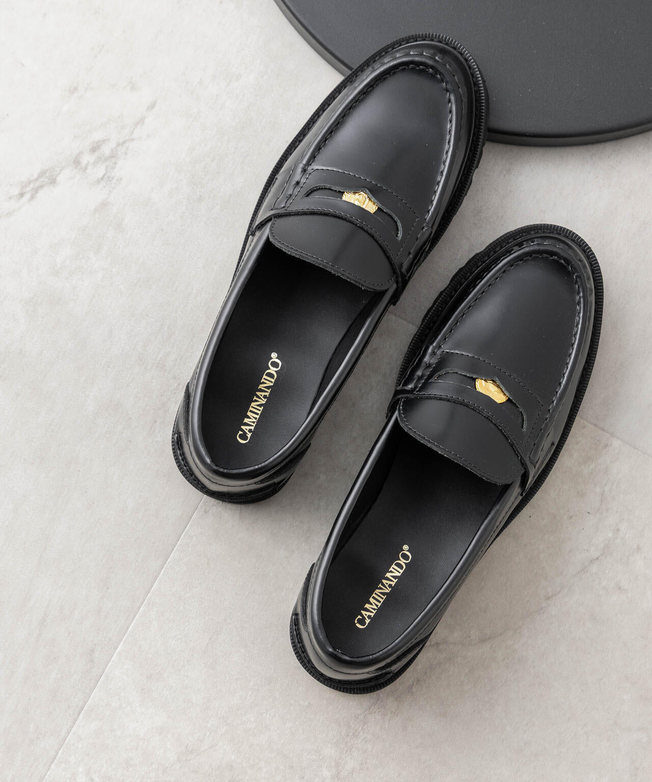 CAMINANDO/別注 ALMOND TOE PENNY LOAFERS