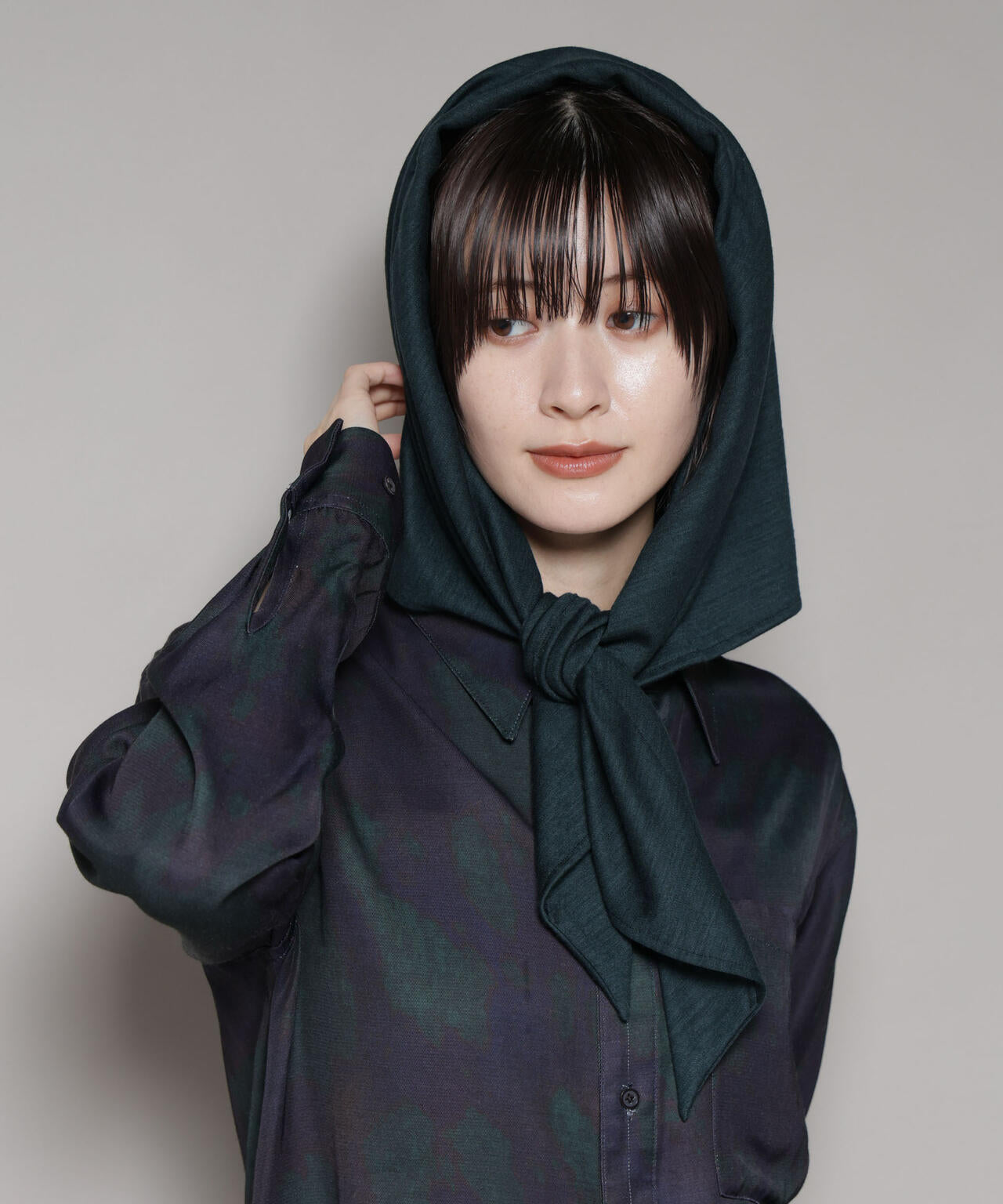 La Maison de Lyllis / KERCHIEF ウール ジャージー スカーフ