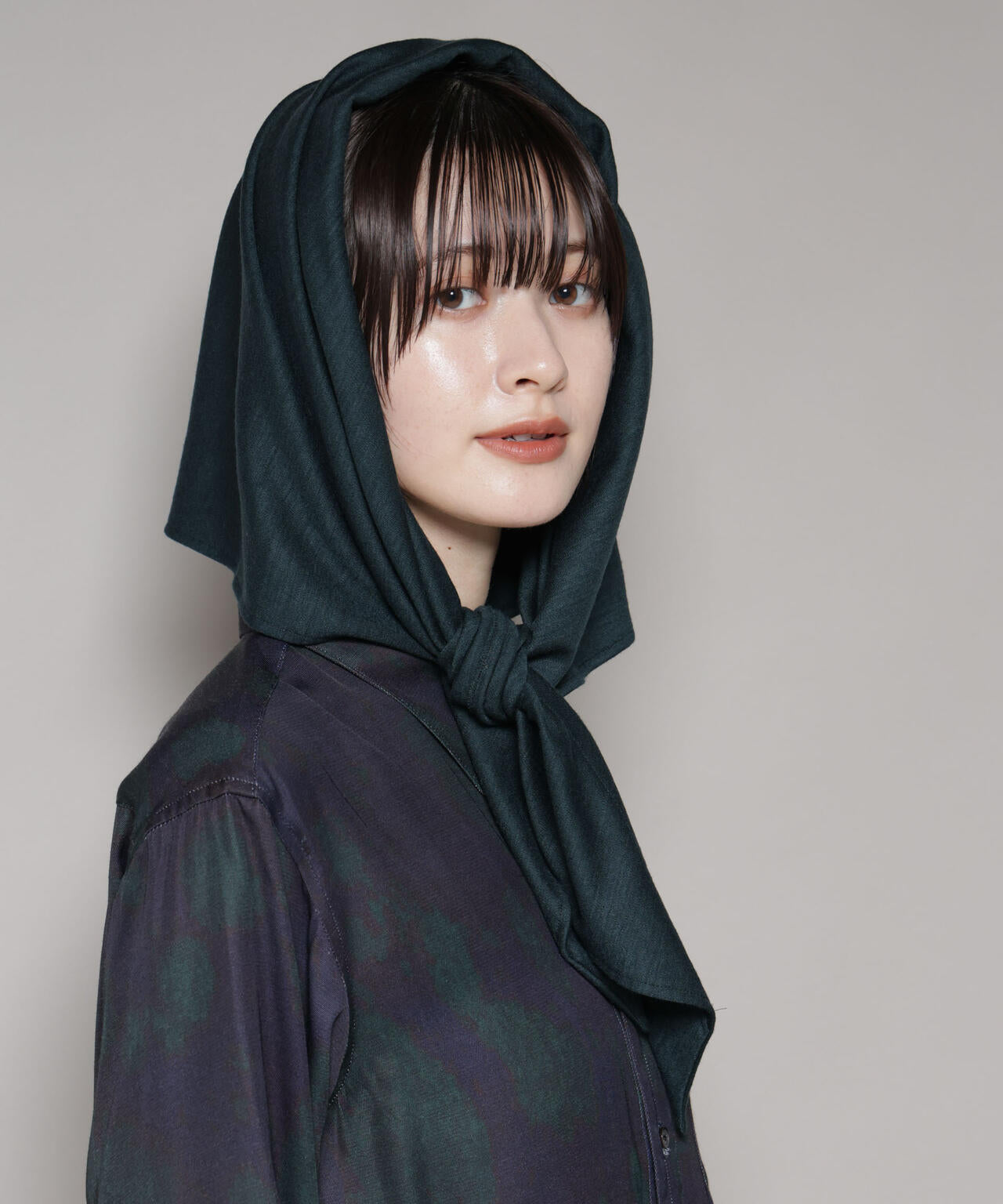 La Maison de Lyllis / KERCHIEF ウール ジャージー スカーフ