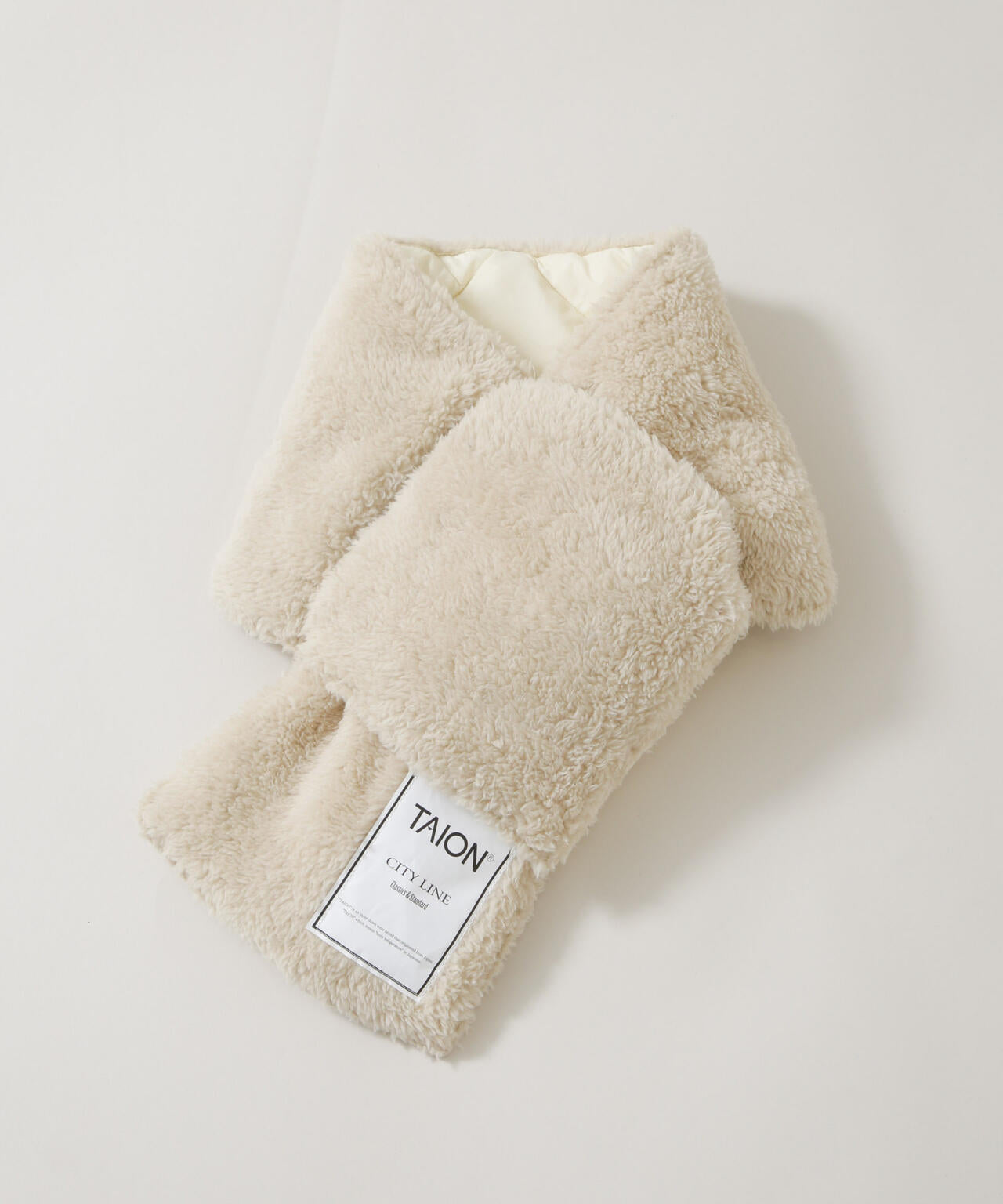 TAION/シティリバーシブルダウンスカーフ 6715241080