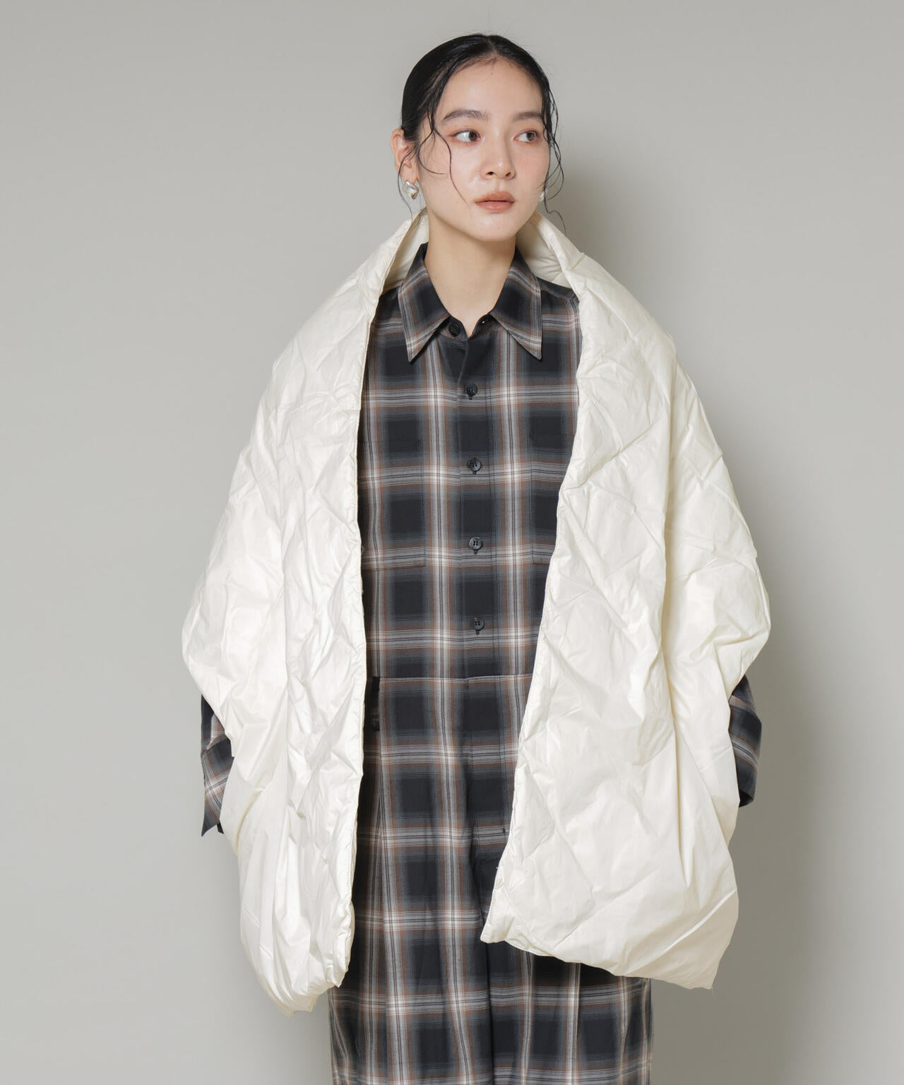 TAION/リバーシブルダウンストール 6715241083