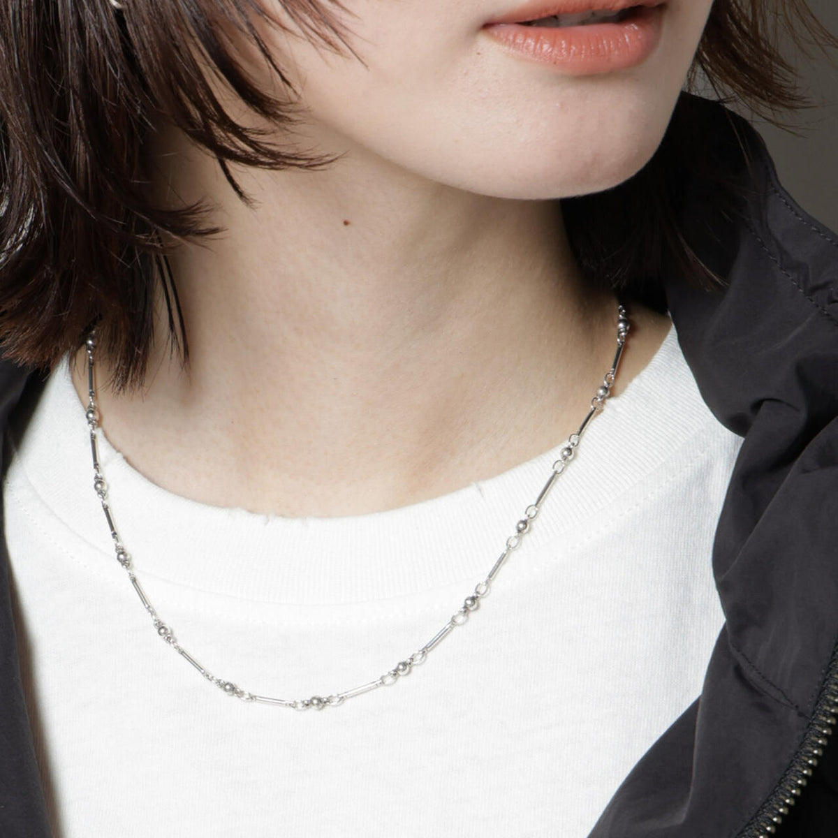 PHILIPPE AUDIBERT / Garnet double necklace