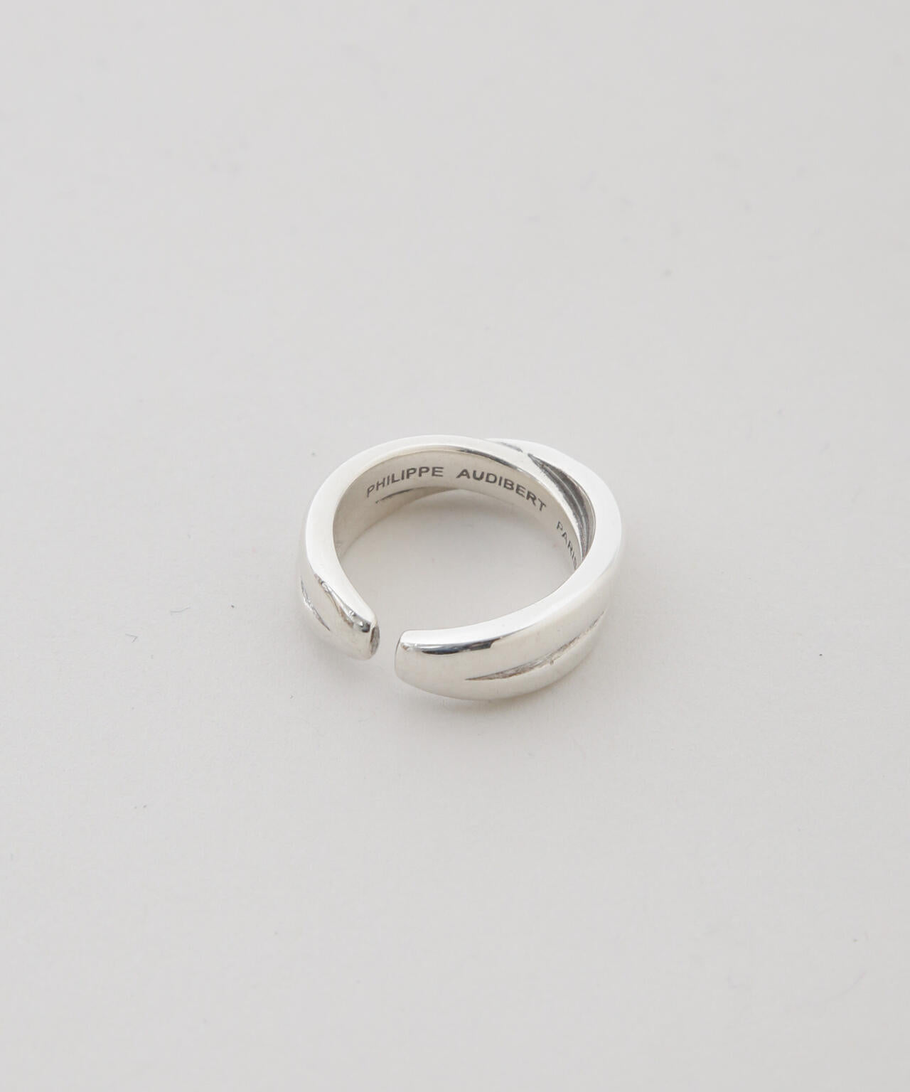 フィリップオーディベール　ドノヴァンリング　サイズフリー　シルバーカラー PHILIPPE AUDIBERT / Leoville ring silver