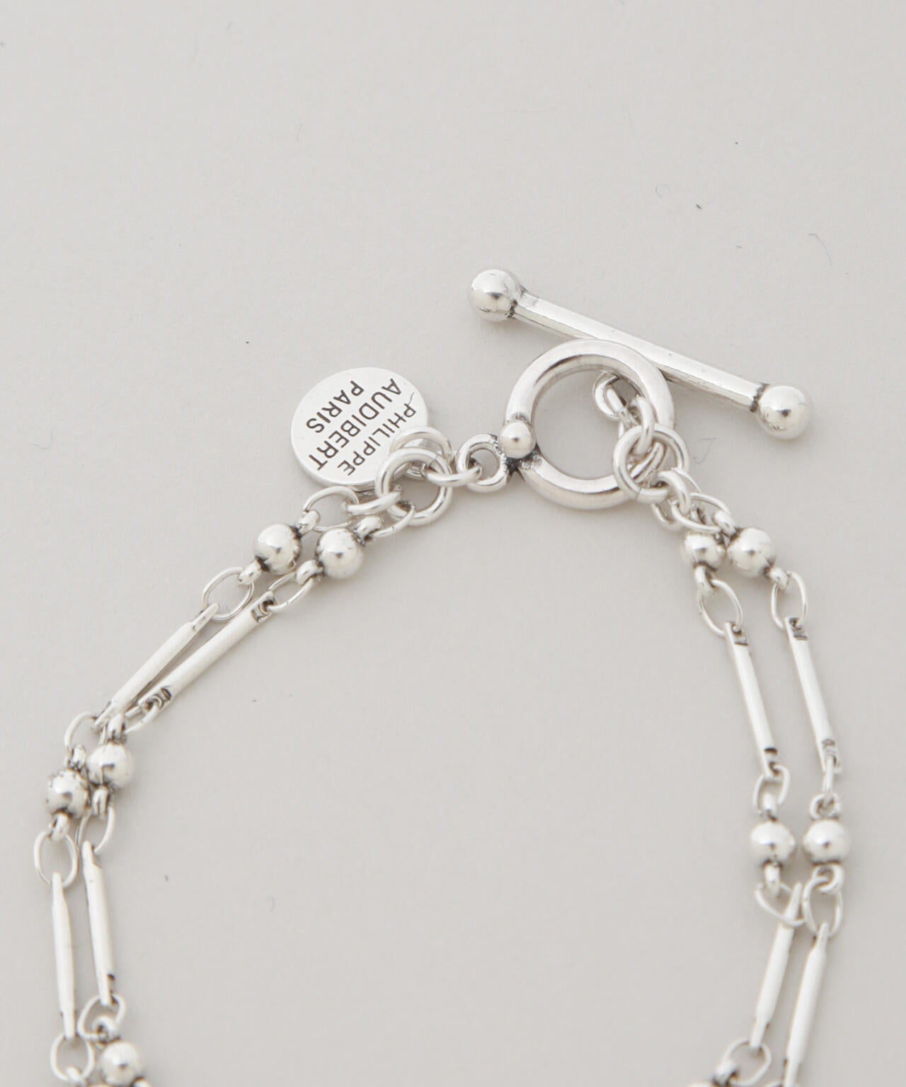 PHILIPPE AUDIBERT / Garnet double bracelet