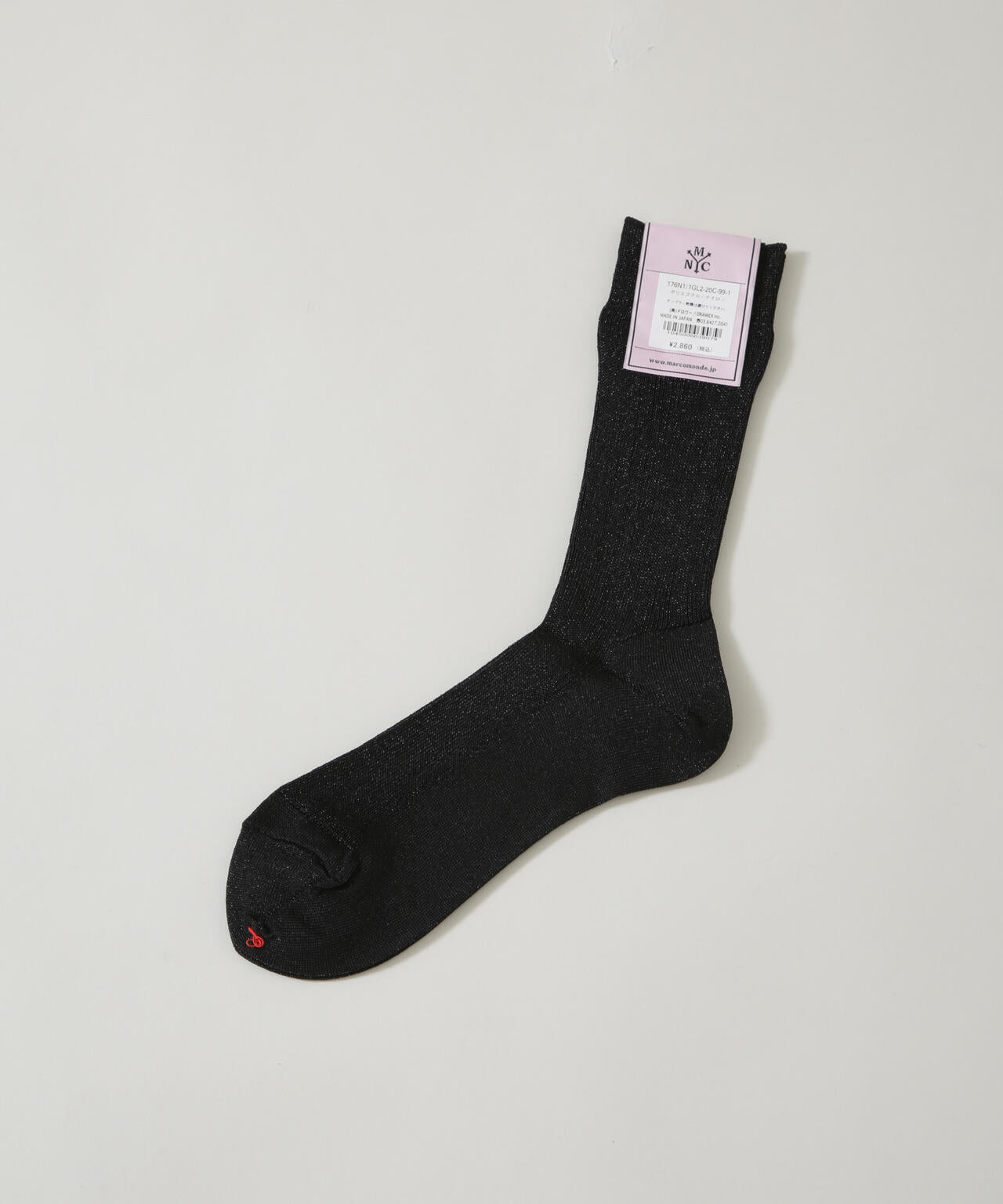 MARCOMONDE/glitter ribbed socks 20 6715251008