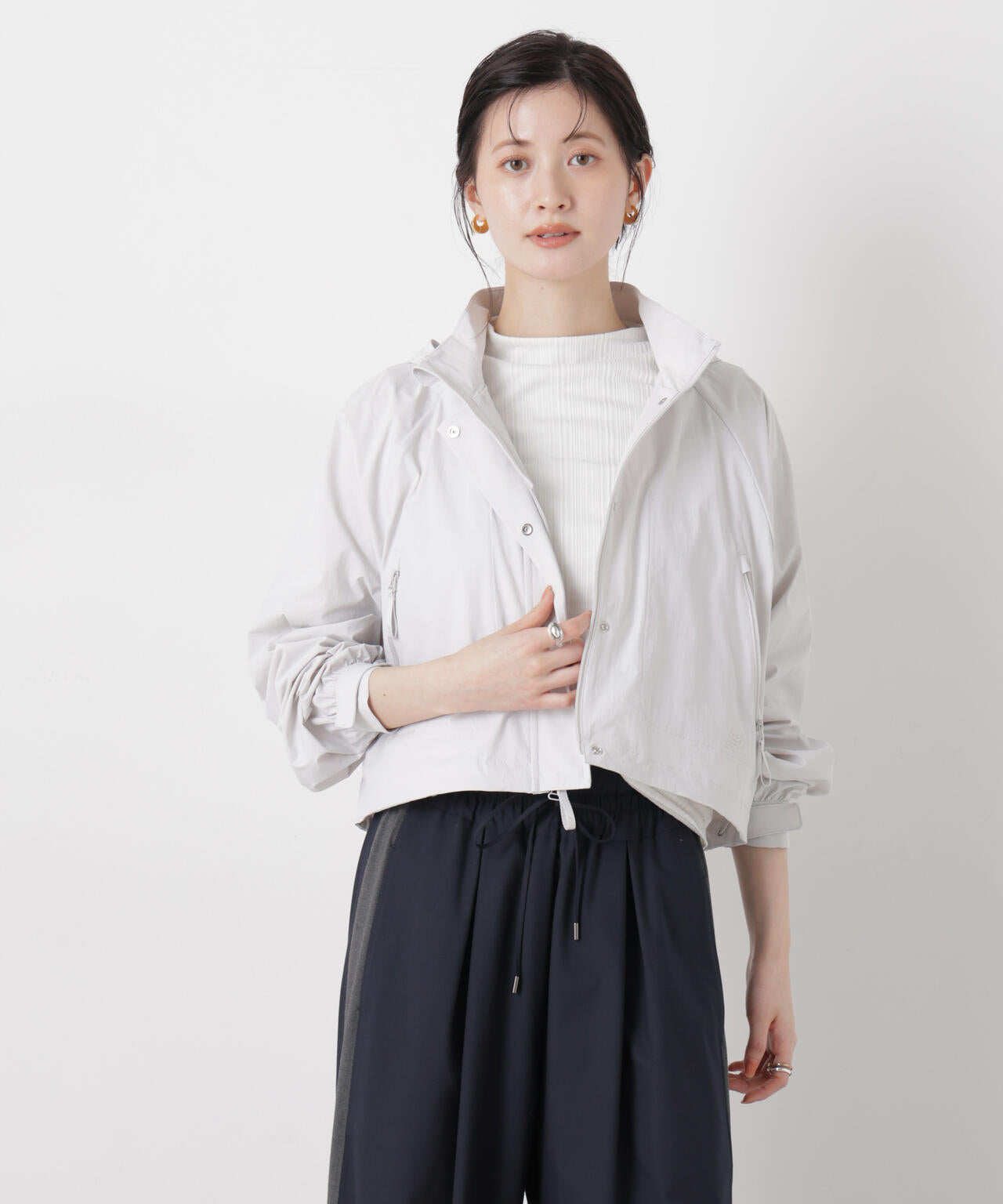 new balance / NB Greyクロップドジャケット