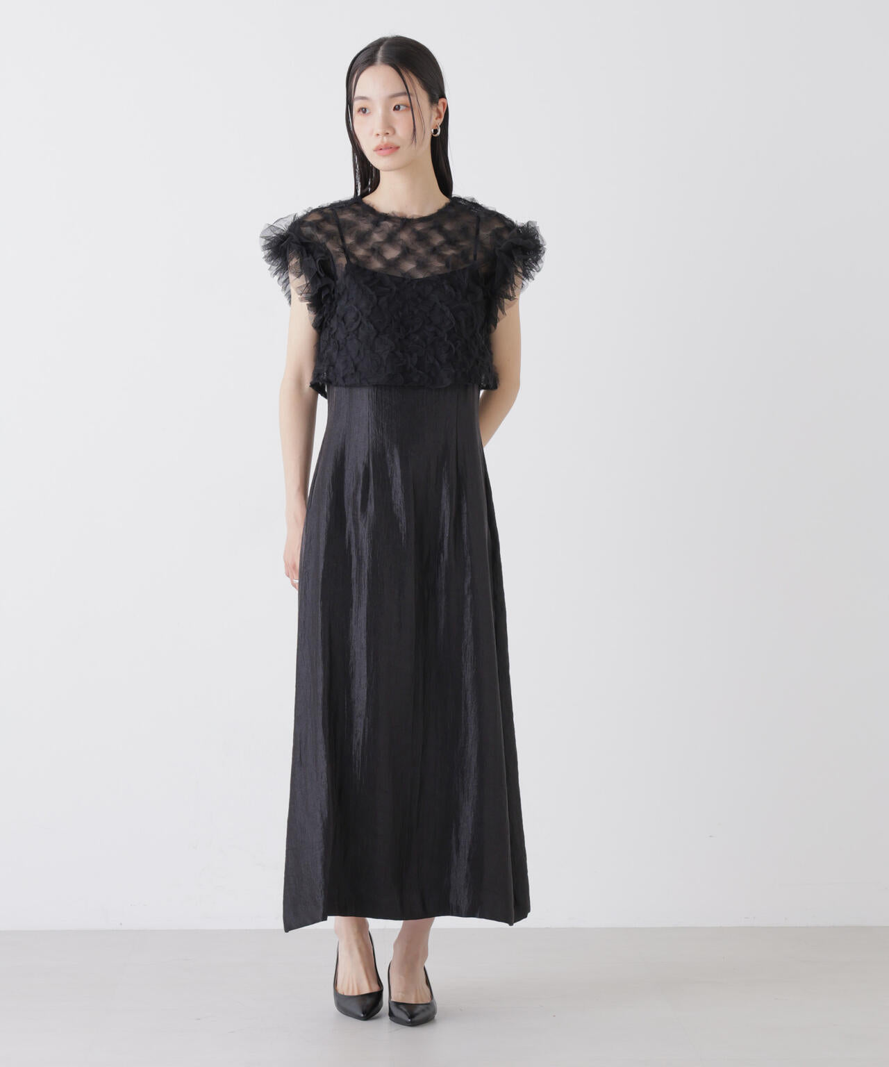 kaene/ボリュームブラウスセットドレス 6716119011