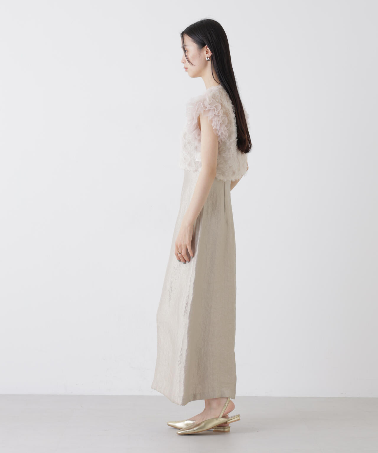 kaene ボリュームブラウス セットドレス ベージュ 【公式通販】 kaene ボリュームブラウス セットドレス ベージュ 【公式通販】