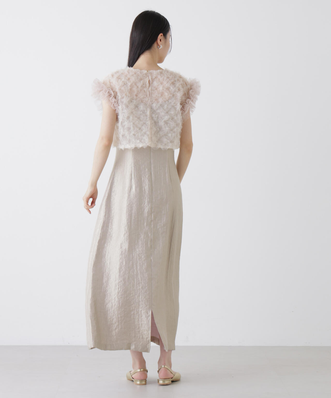 kaene/ボリュームブラウスセットドレス 6716119011