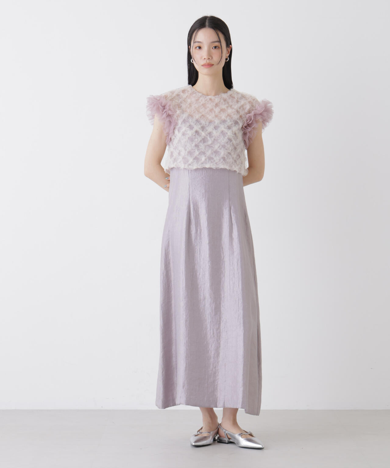 kaene/ボリュームブラウスセットドレス 6716119011